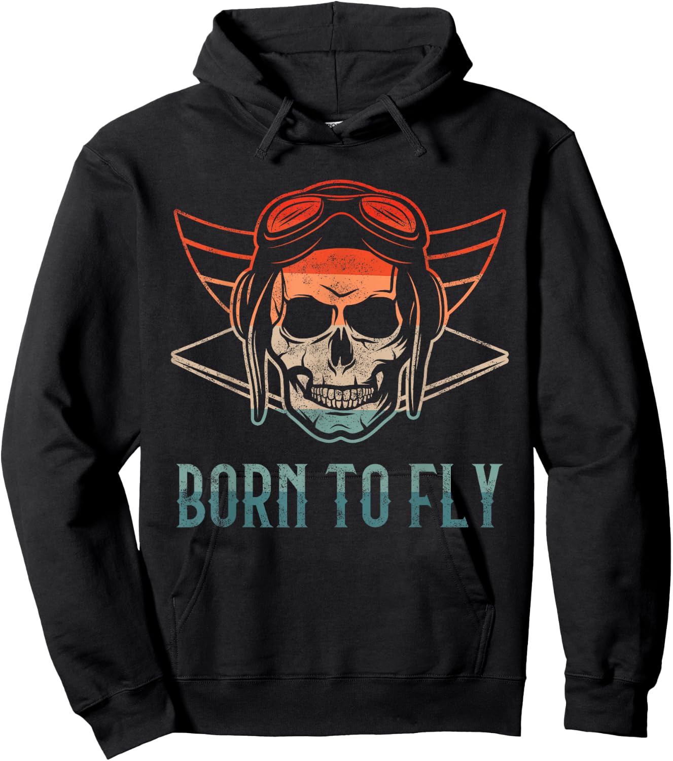 Born o Fly Aeroplane Aviation Design Airport Pilots Hoodie - Hoodie | Black