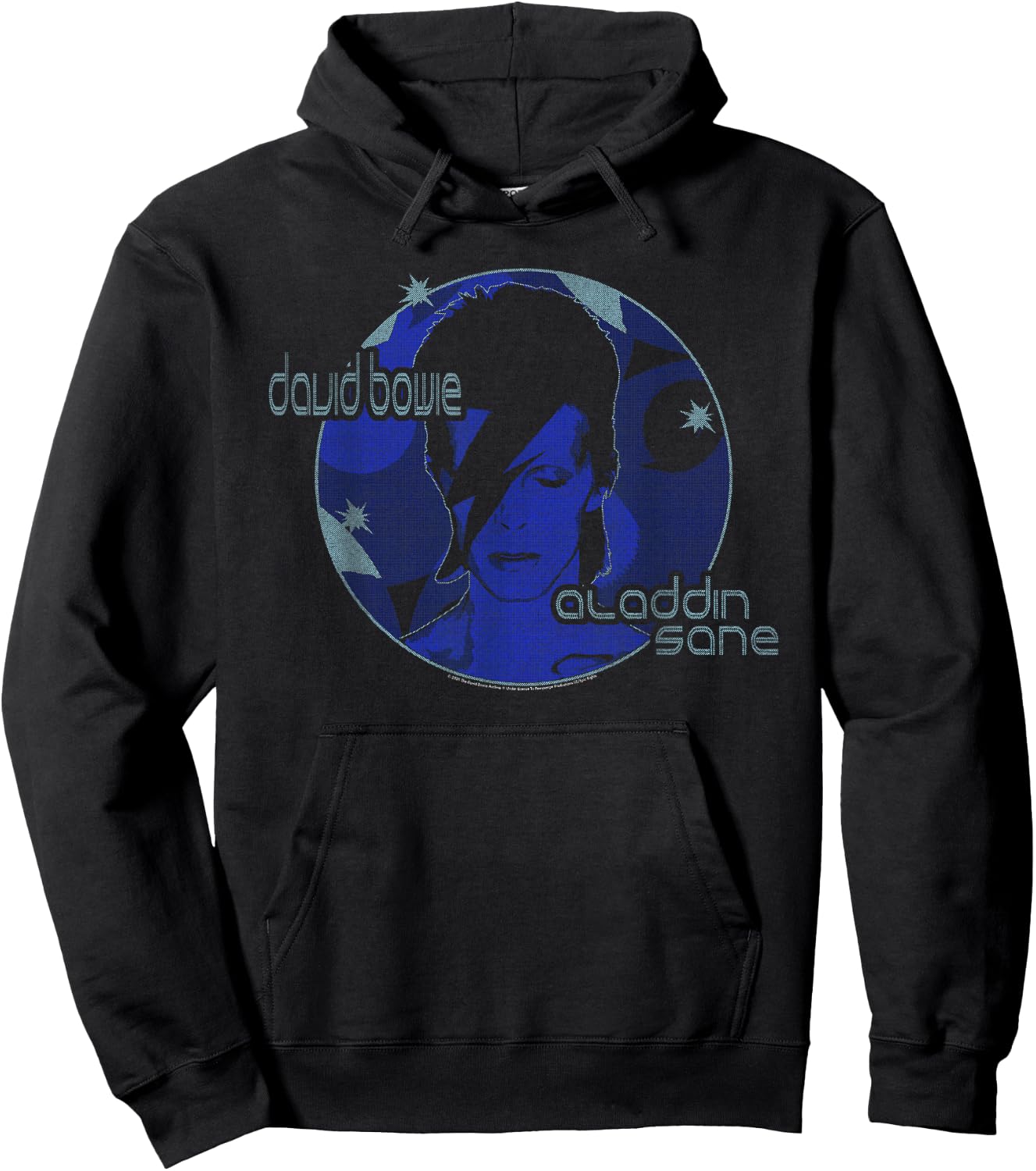 David Bowie - Blue Aladdin Sane Hoodie - Hoodie | Black