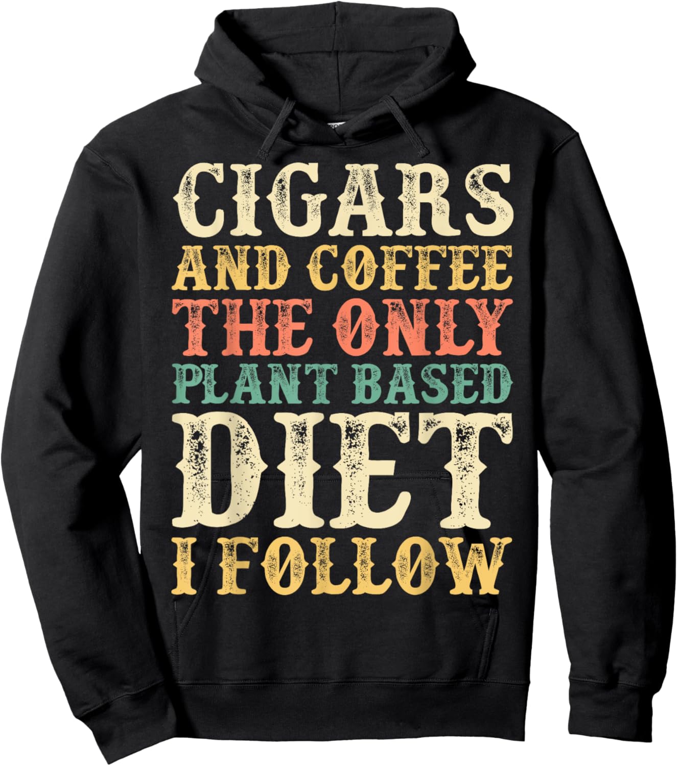 Cigars And Coffee Coffee Themed Gift Cigar Lovers Hoodie - Hoodie | Black