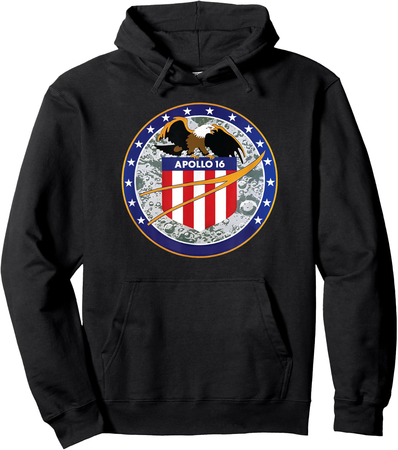 NASA Apollo 16 Hoodie - Hoodie | Black