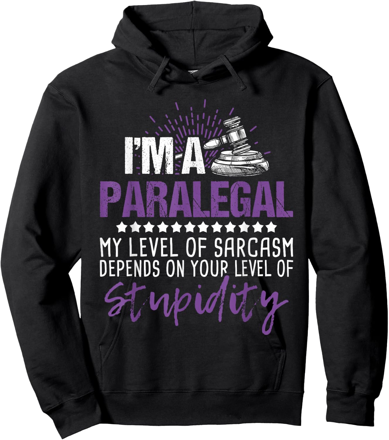 I'm A Paralegal - Justice Jurist Attorney Assistant Law Firm Hoodie - Hoodie | Black