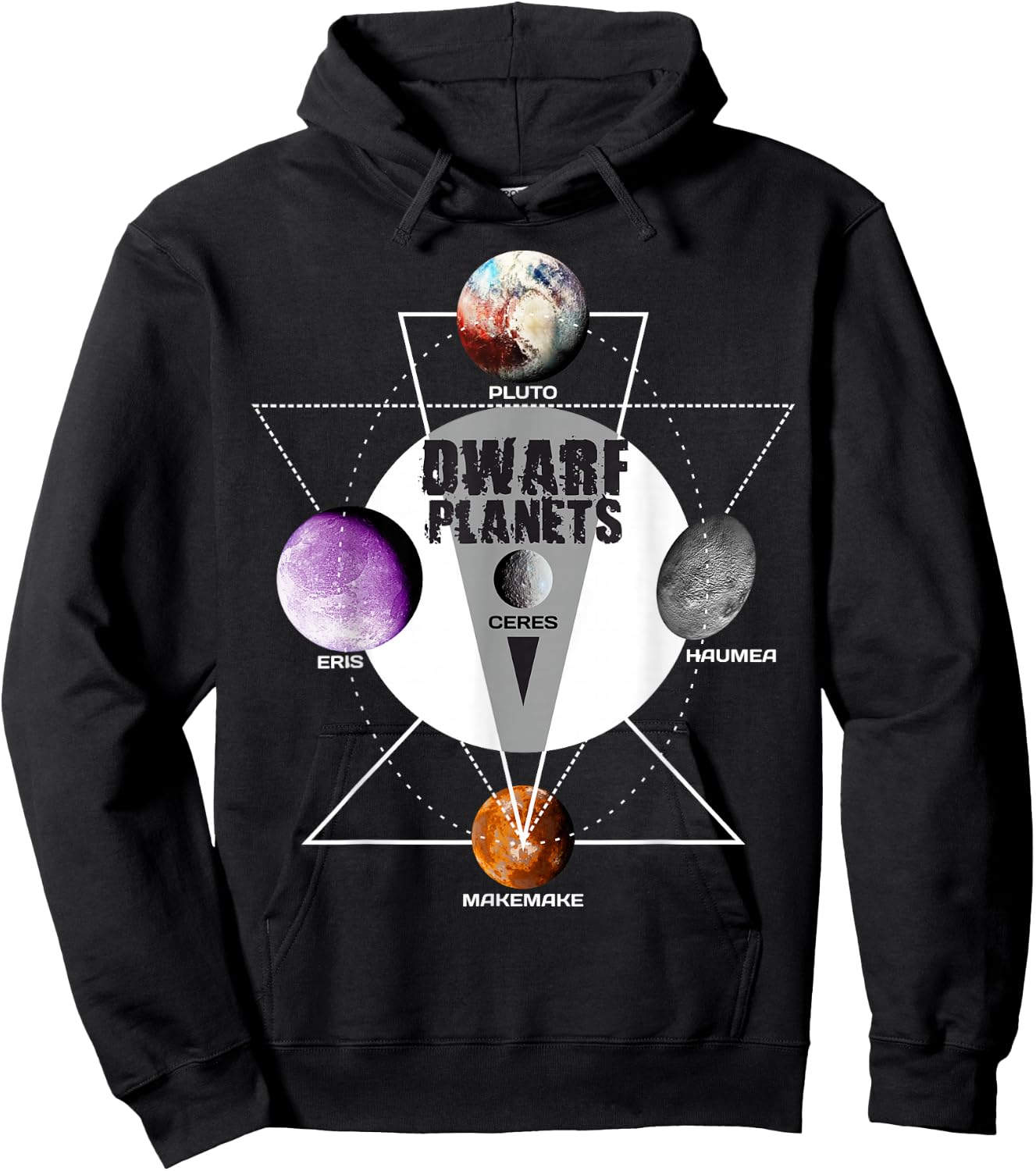 Solar System - Dwarf Planets Gift T Shirt Hoodie - Hoodie | Black