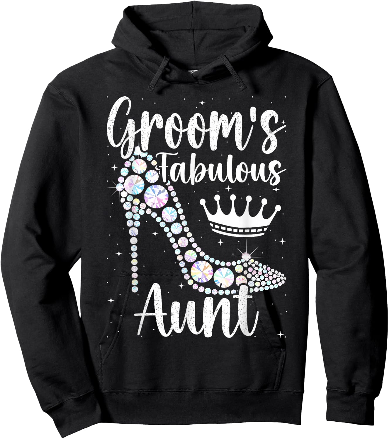 Groom's Fabulous Aunt, Aunt Of The Groom Hoodie - Hoodie | Black