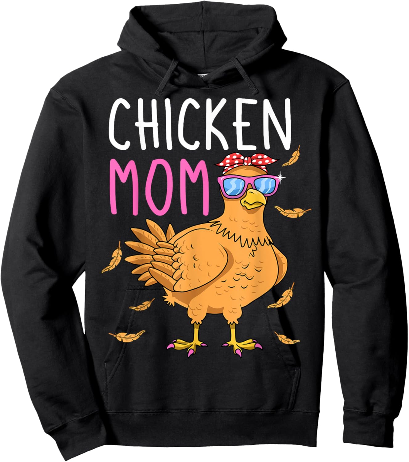 Chicken Mom Hen Lover Poultry Farmer Chicks Mother's Day Hoodie - Hoodie | Black