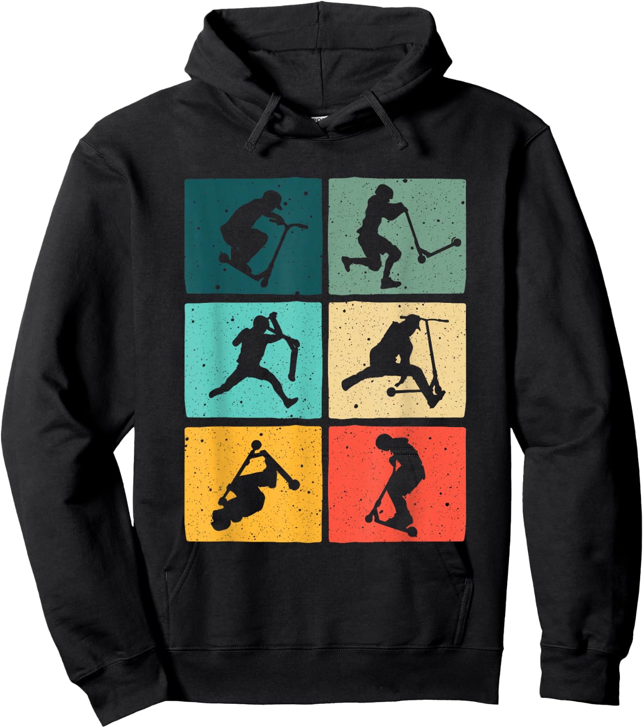 Funny Scooters Stunt Vintage Art Women Best Riders Hoodie - Hoodie | Black