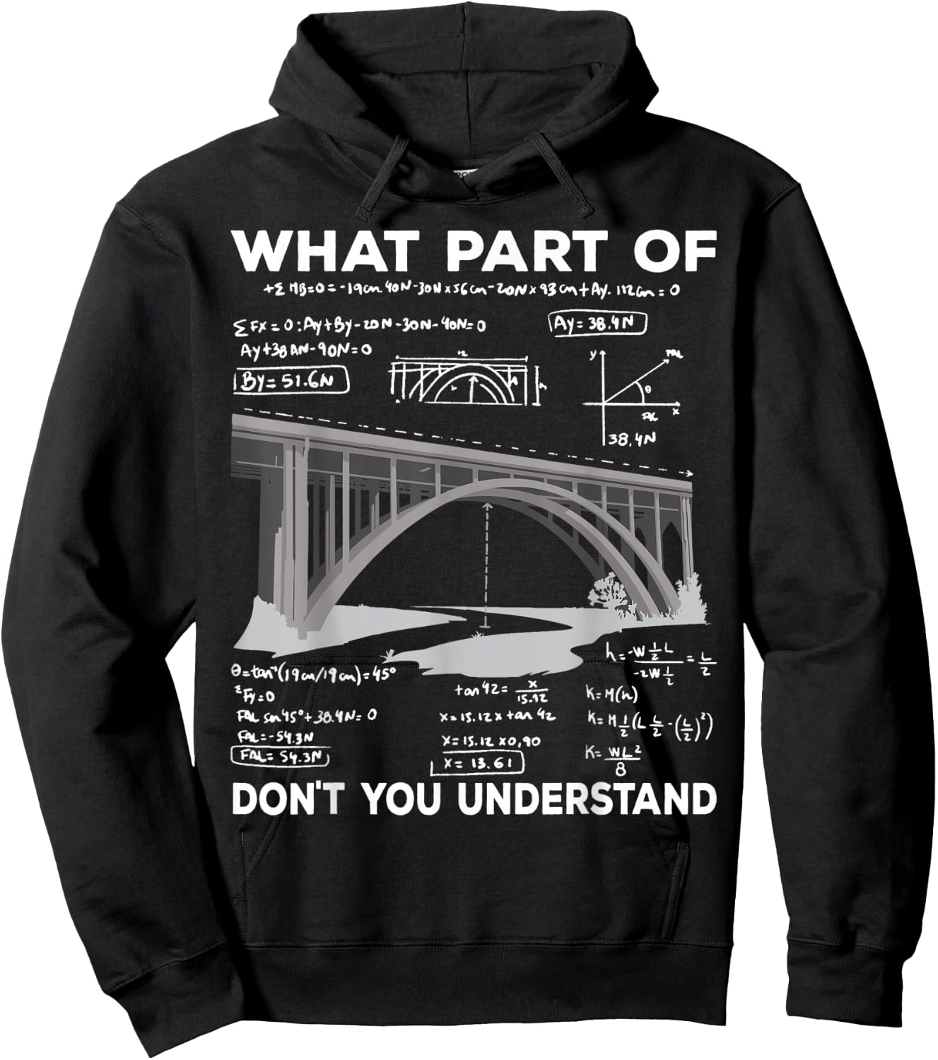 What Part Of Dont You Understand Construction Civil Engineer Hoodie - Hoodie | Black