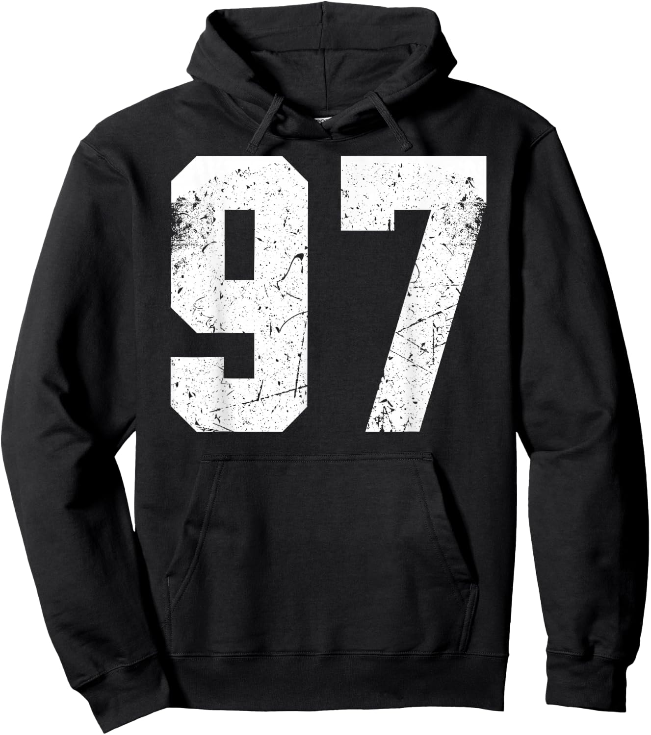 Number 52 Blue Sports Team Hoodie - Hoodie | Black
