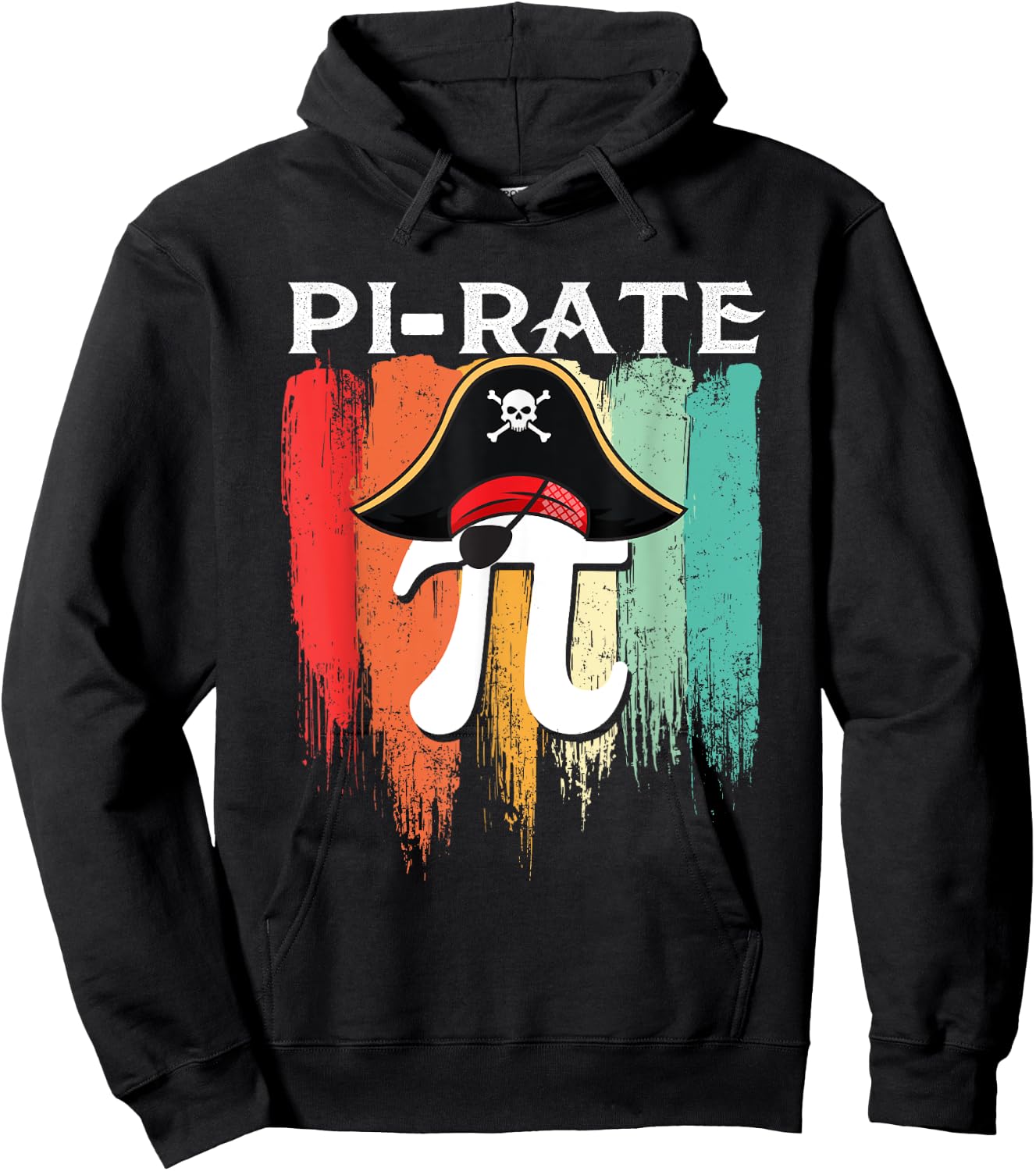 Pi-rate - Pi Day Math Lover Science Teacher Pirates Hoodie - Hoodie | Black