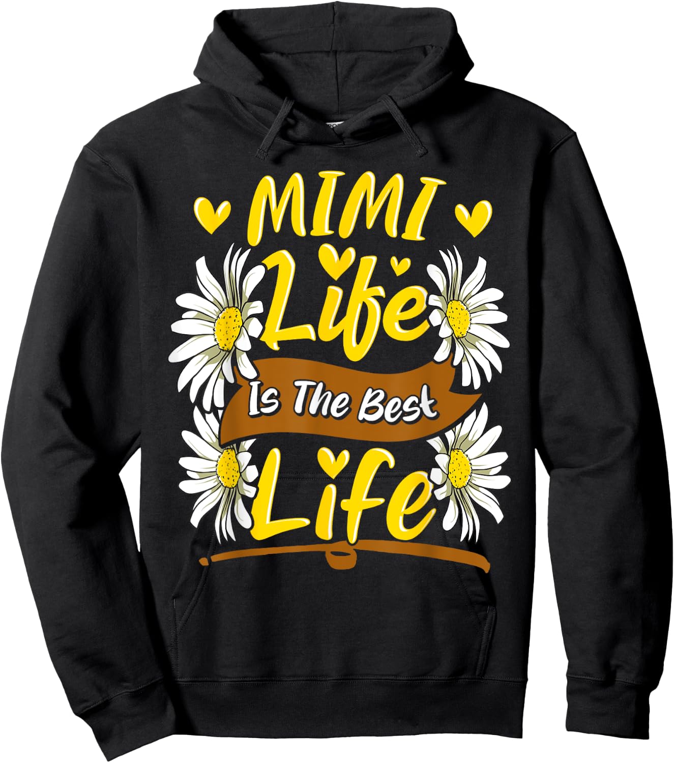 Mimi Life Is The Best Life Cute Mimi Mothers Day Gifts Hoodie - Hoodie | Black