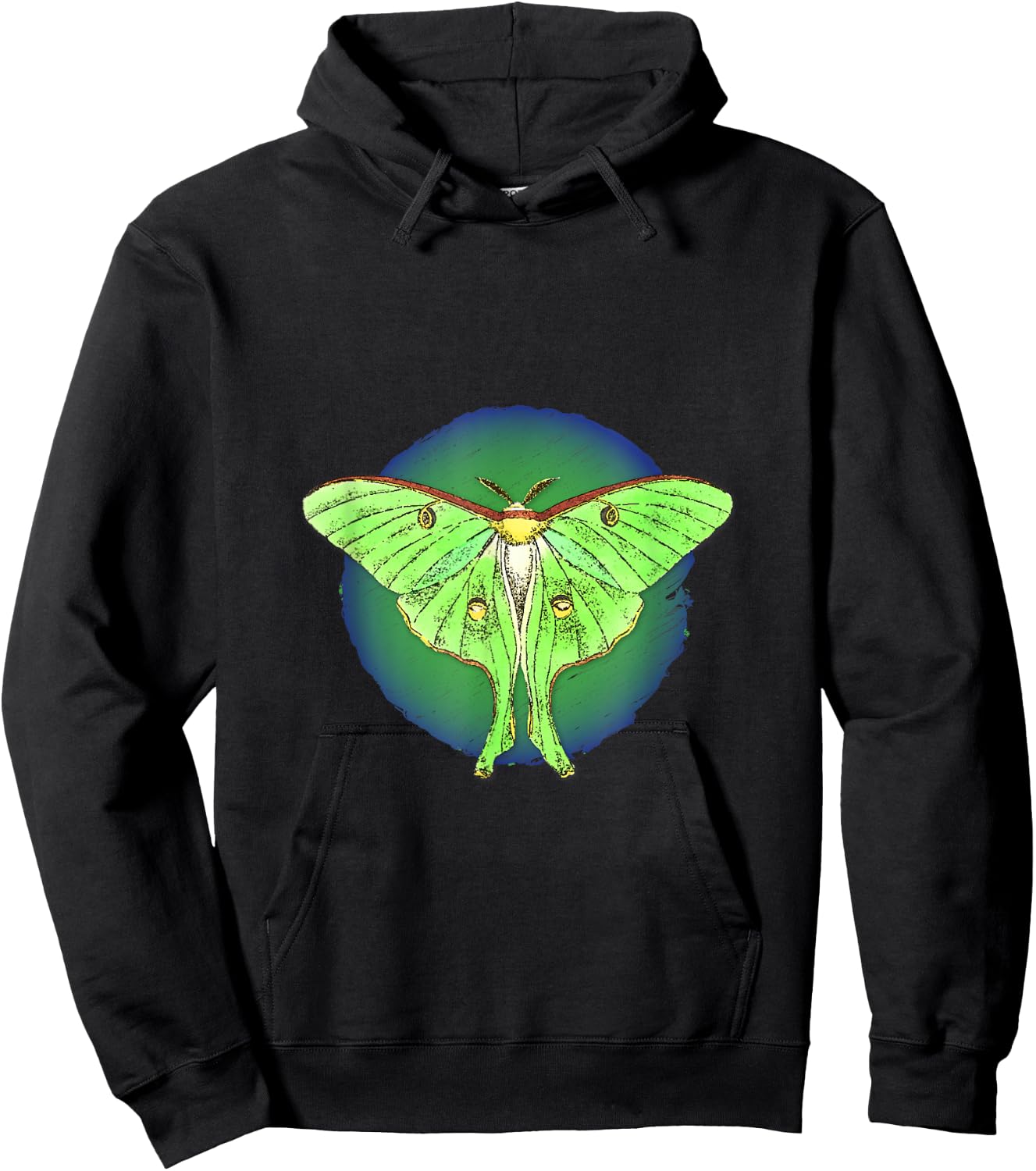 Luna Moth flying insects Hoodie - Hoodie | Black