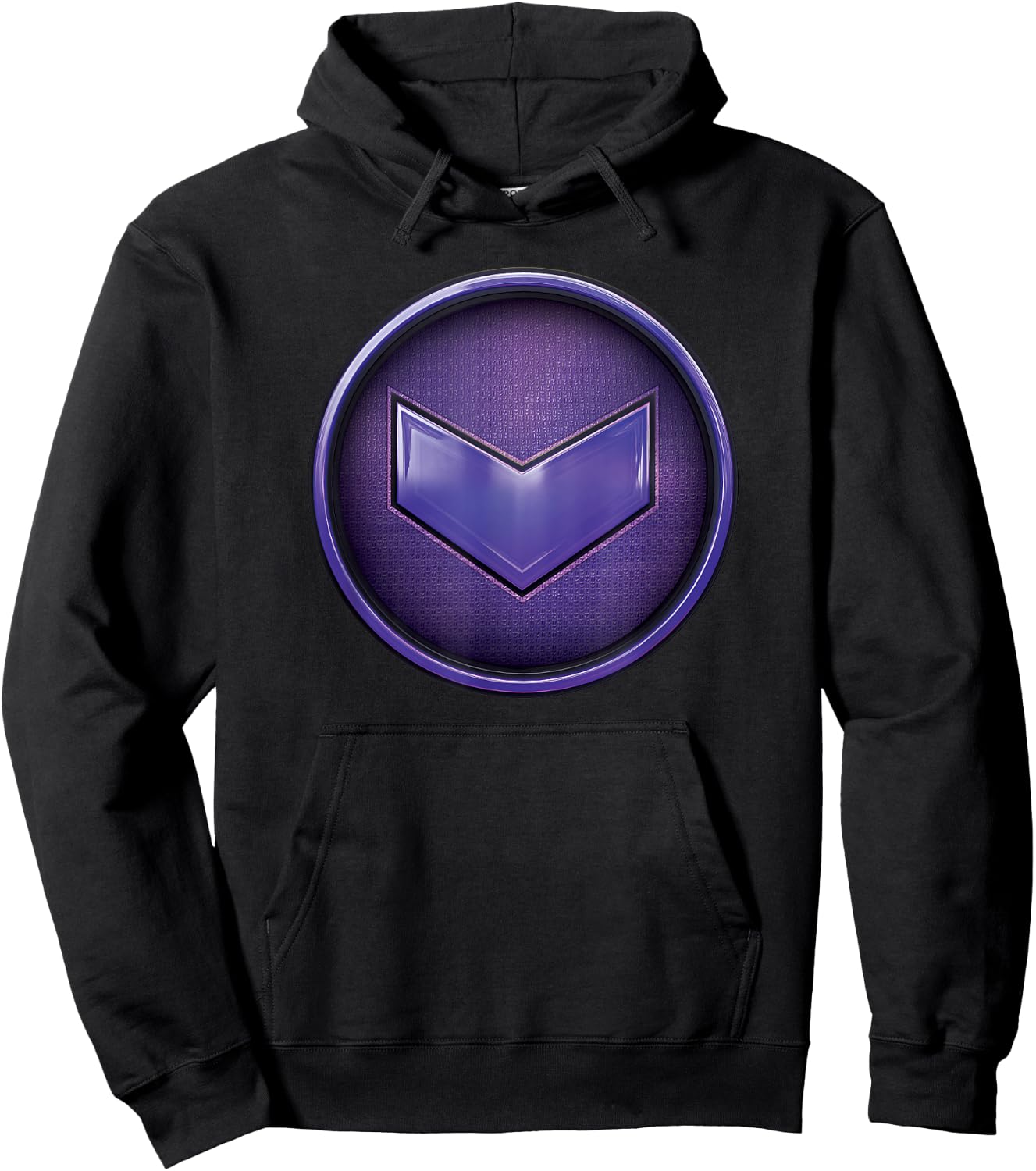 Marvel Hawkeye Kate Bishop Purple Logo Hoodie - Hoodie | Black
