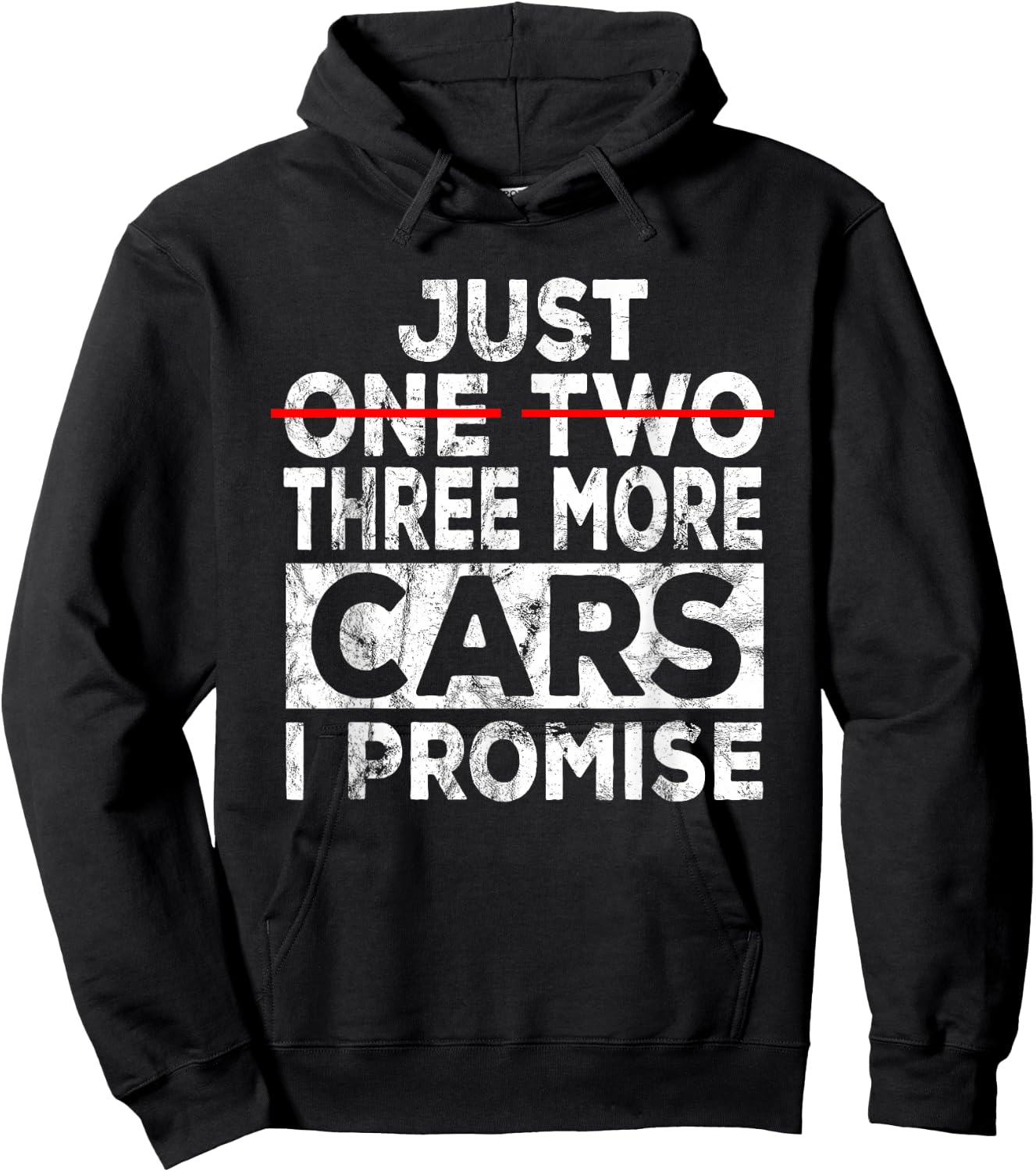 Just One More Car I Promise Mechanic Gift Car Lover Garage Small Hoodie - Hoodie | Black