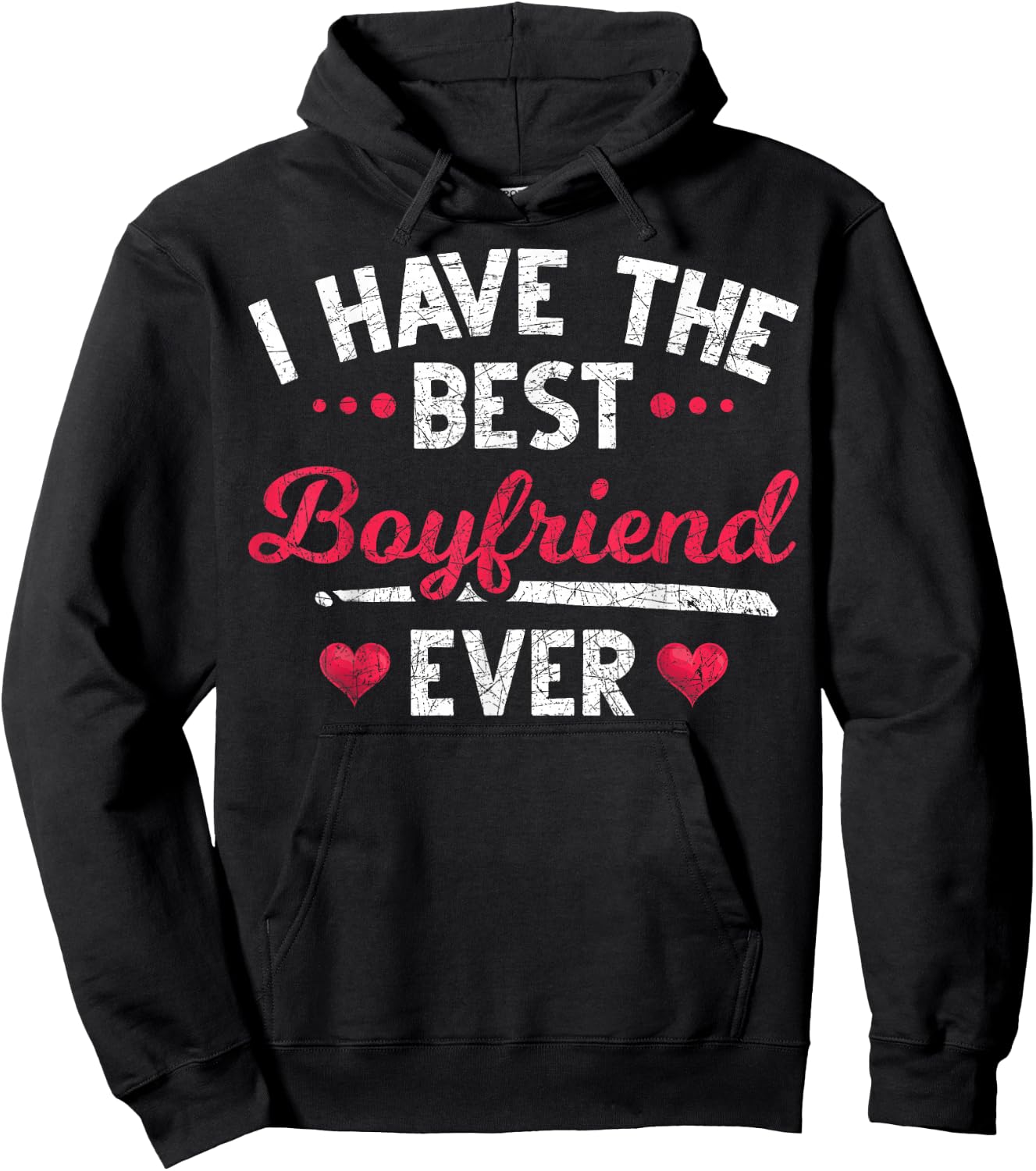 Ich haben den besten Freund aller Zeiten Heart Girlfriend Hoodie - Hoodie | Black