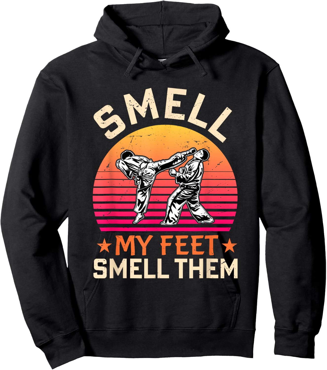 Smell My Feet Smell Them Funny Karate Gi Martial Art Kung Fu Hoodie - Hoodie | Black