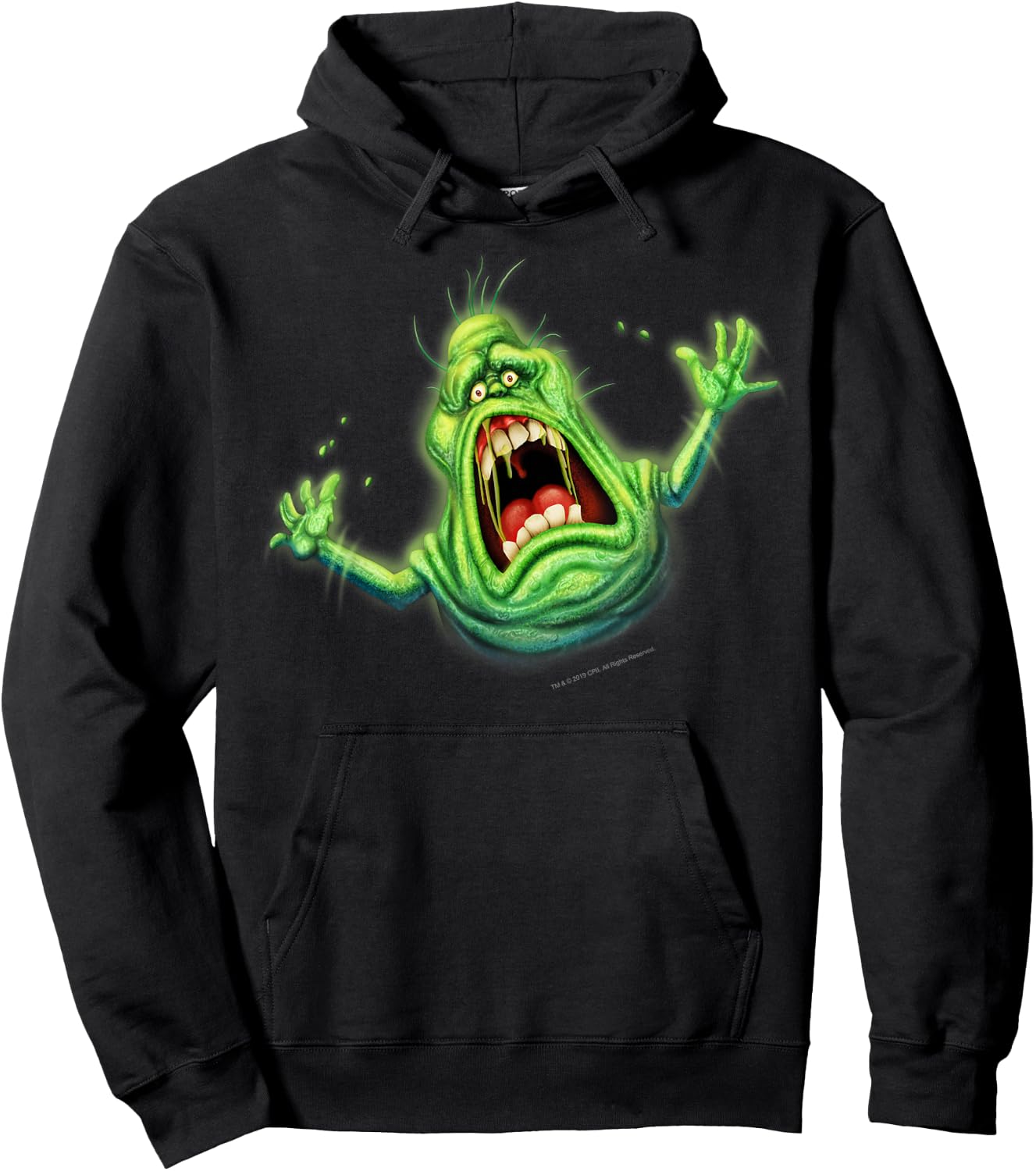 Ghostbusters Slimer Screaming Portrait Hoodie - Hoodie | Black