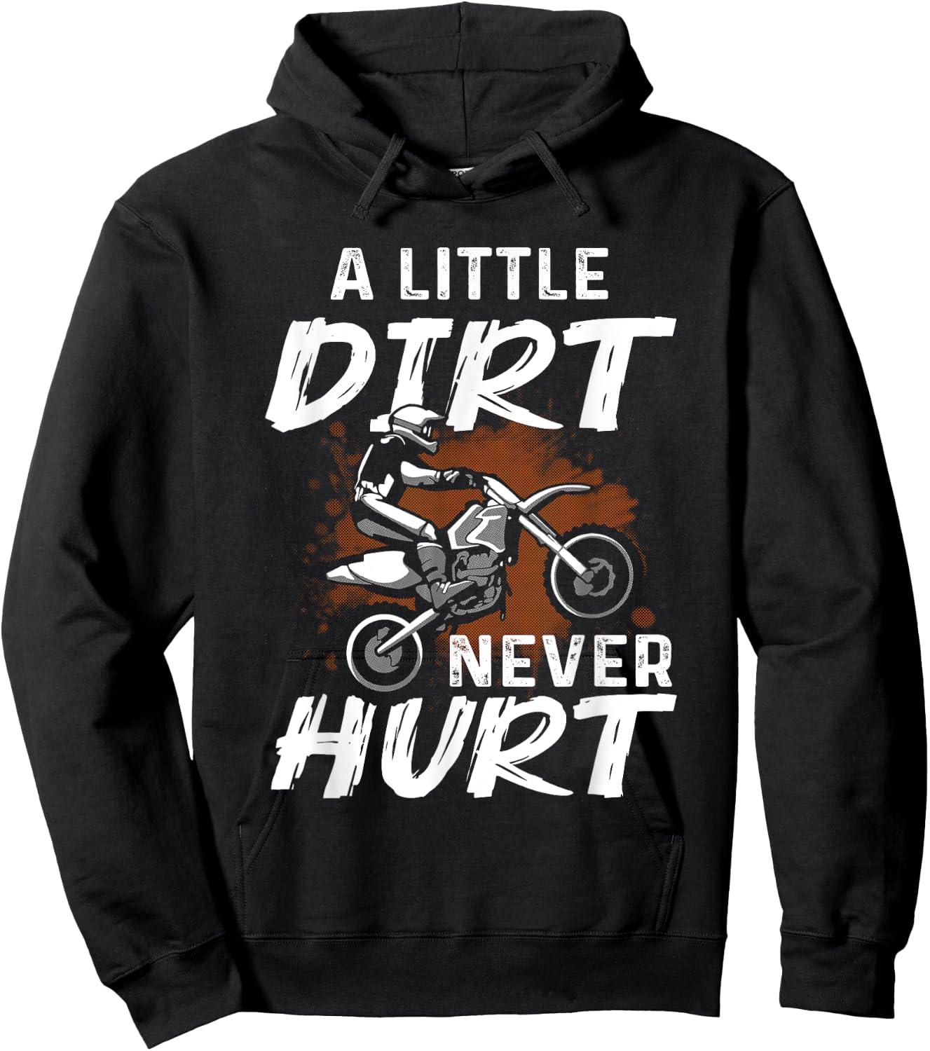 Funny Dirt Bike Gift Boys Men Motorcycle Motocross Biker Hoodie - Hoodie | Black