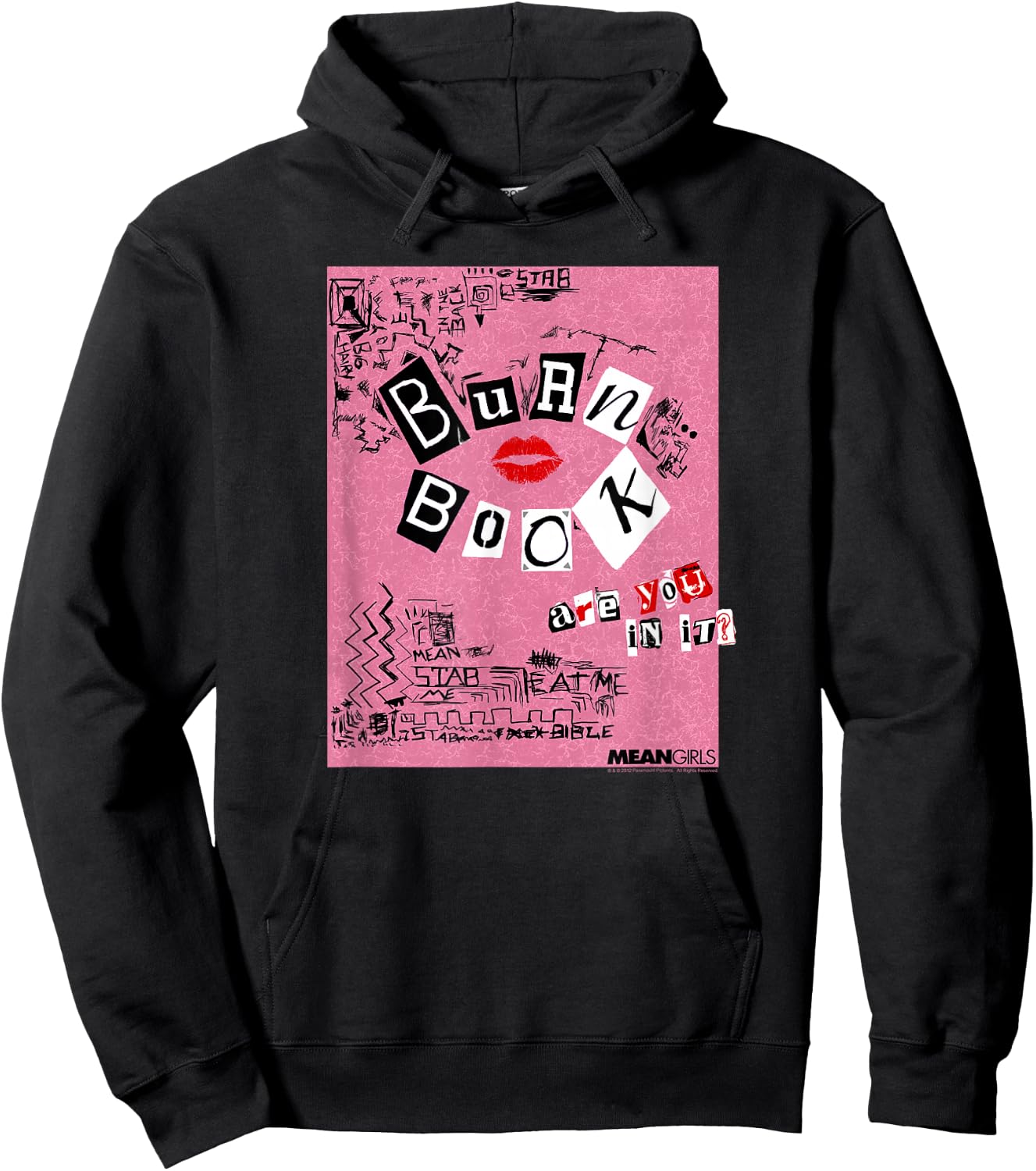 Mean Girls Burn Book Hoodie - Hoodie | Black
