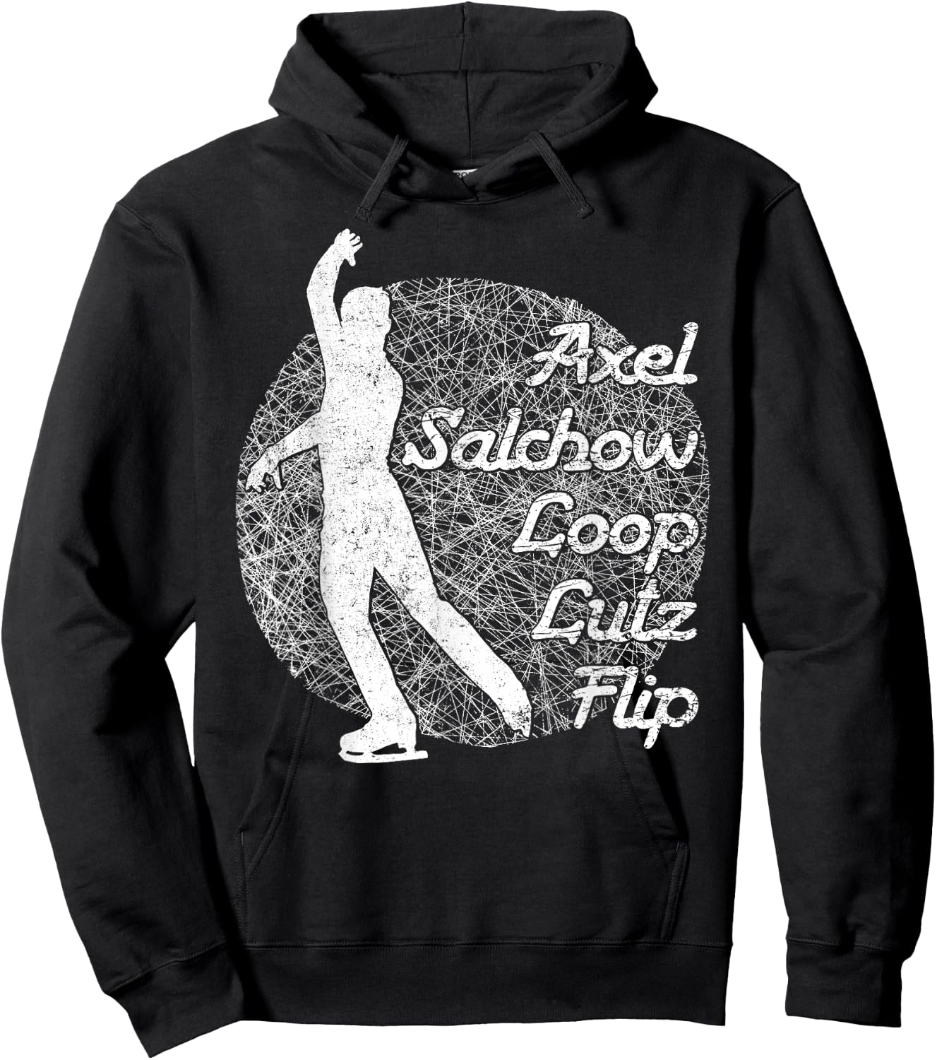 Figure Skating Jumps & Spins Funny Ice Lover Gift Hoodie - Hoodie | Black
