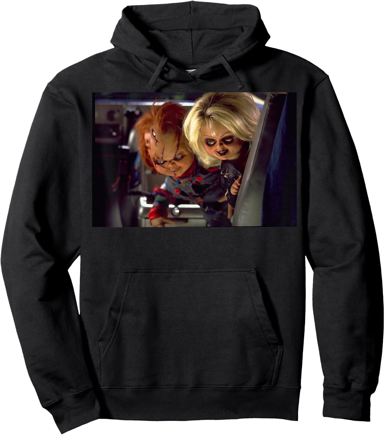 Bride of Chucky Tiffany & Chucky Stare at Ground Hoodie - Hoodie | Black