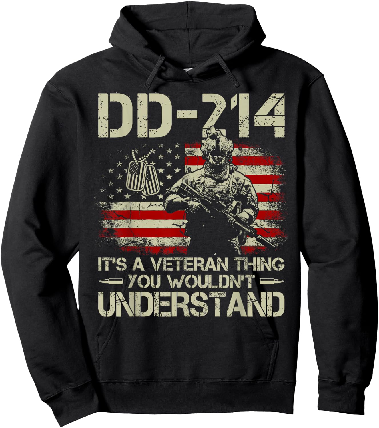 DD-214 It's A Veteran Thing You Wouldn't Understand DD-214 Hoodie - Hoodie | Black