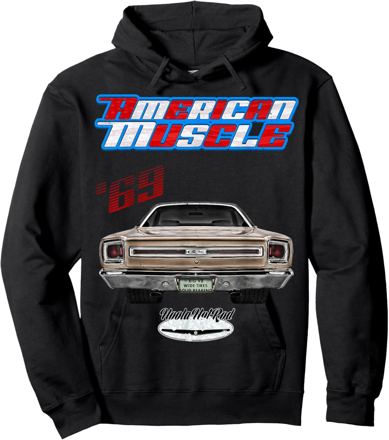 1969,GTX,Belvedere,Satellite,Hot Rod,Muscle Car,Drag Racing Hoodie - Hoodie | Black