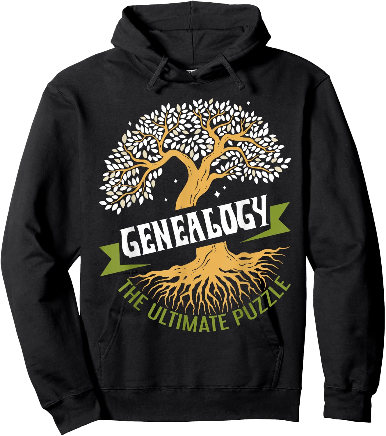 Genealogy The Ultimate Puzzle - Genealogist Ancestry Hoodie - Hoodie | Black