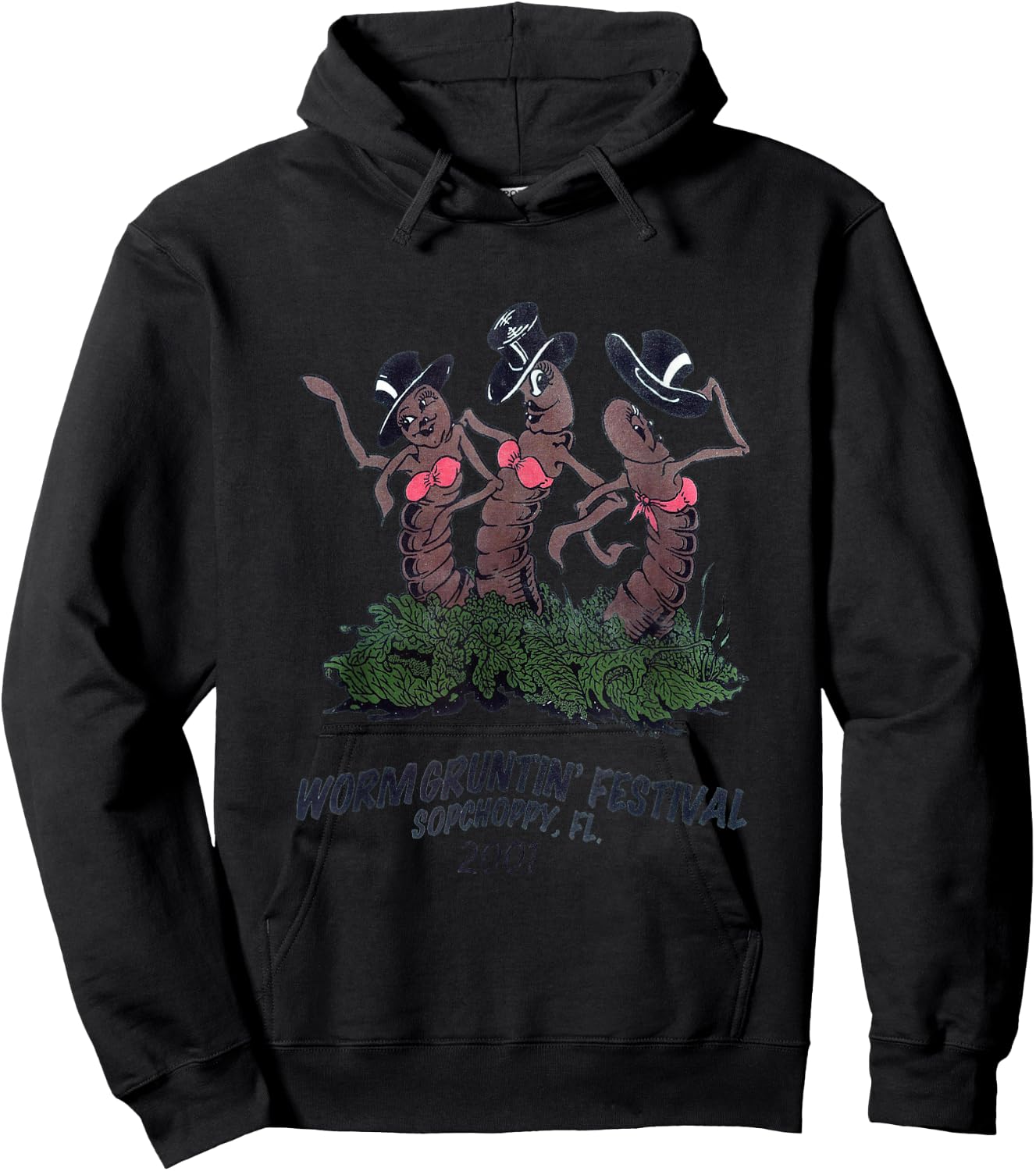 2001 Sopchoppy Worm Grunting Festival Hoodie - Hoodie | Black