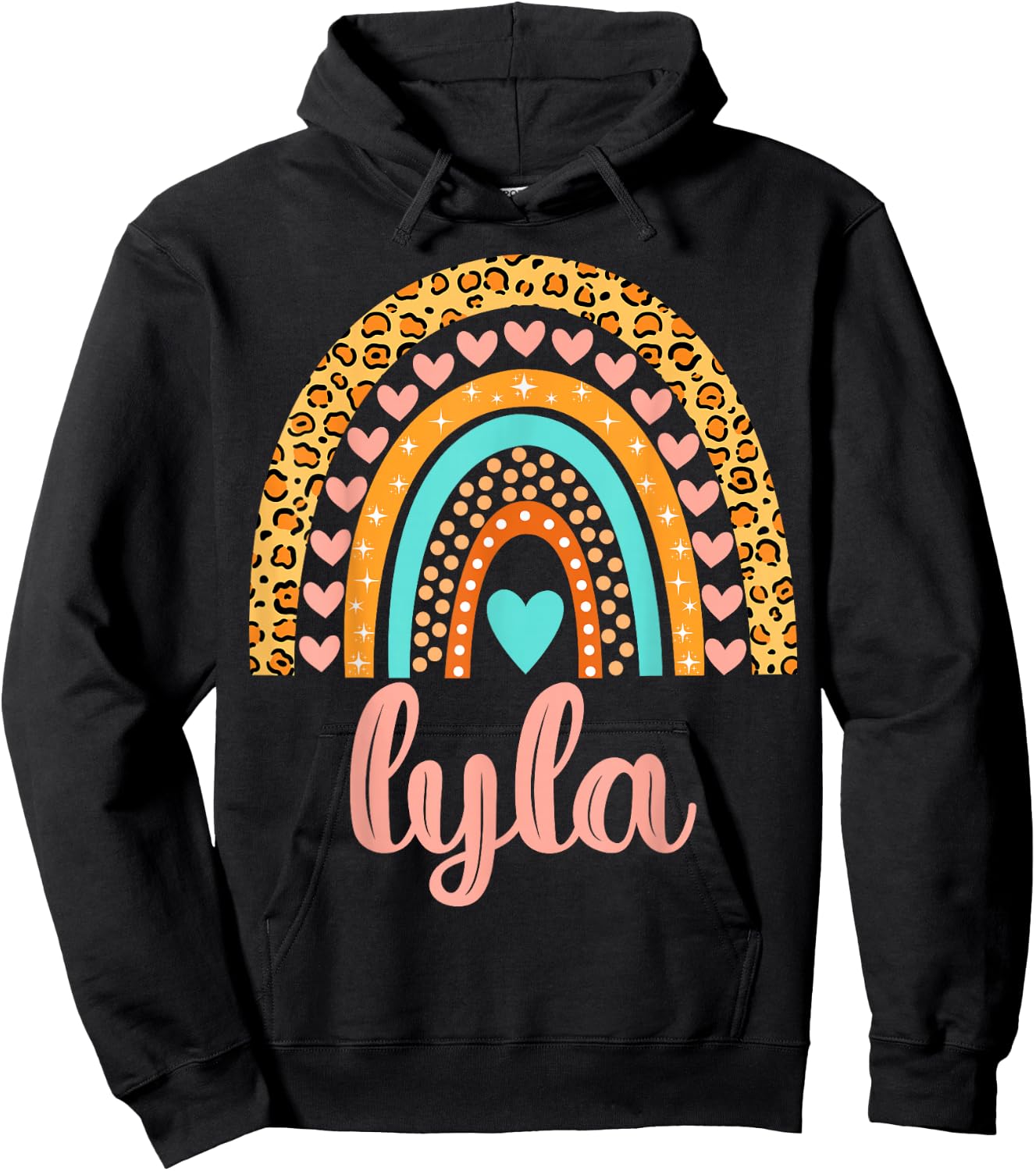 Lyla Lyla Name Birthday Shirt Gift Hoodie - Hoodie | Black