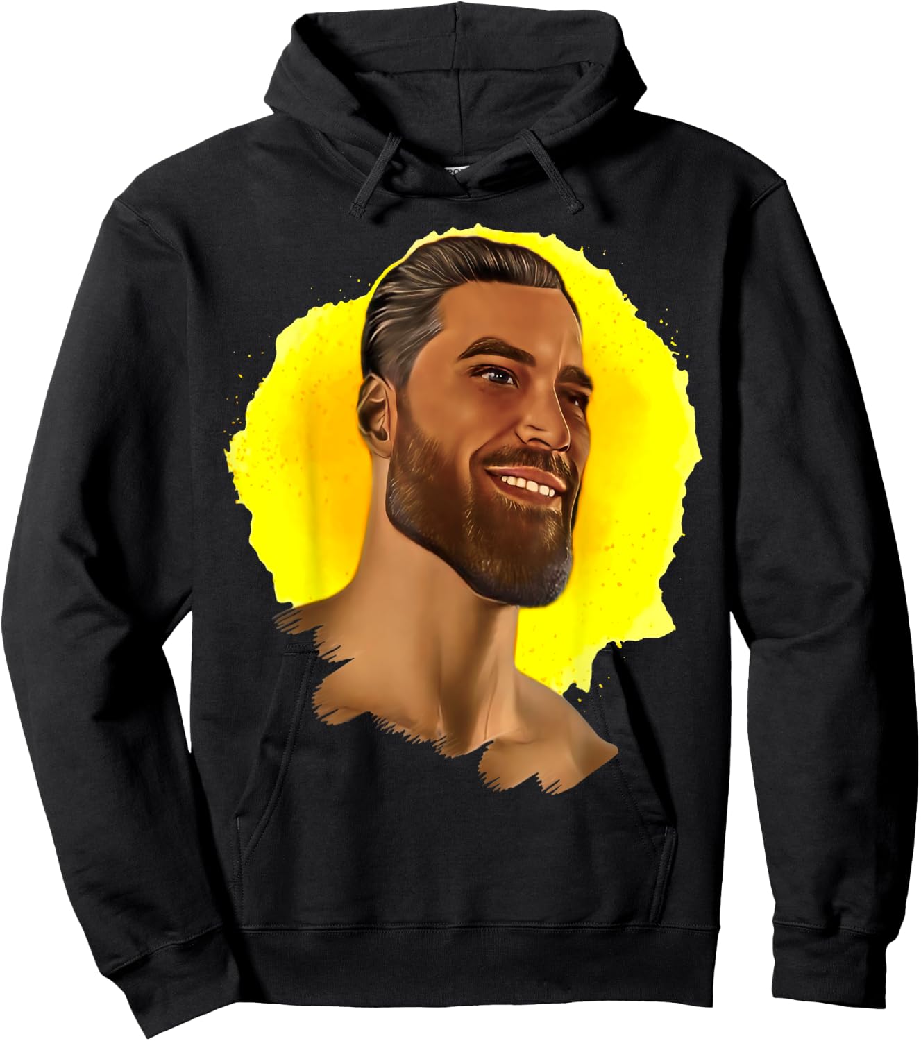 Funny Gigachad Meme Giga Chad Alpha Male Sigma Male Memes Hoodie - Hoodie | Black
