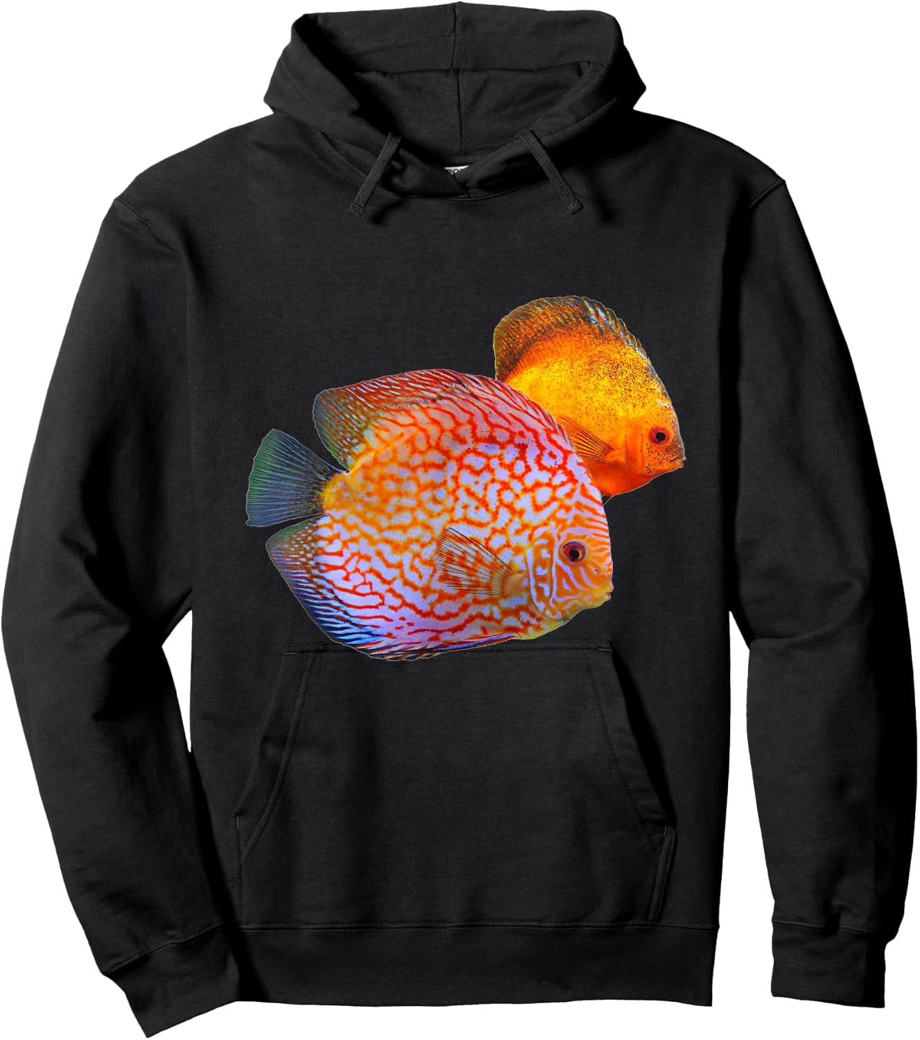 Portrait of Discus Fish Ocean Fishes Shirt Hoodie - Hoodie | Black