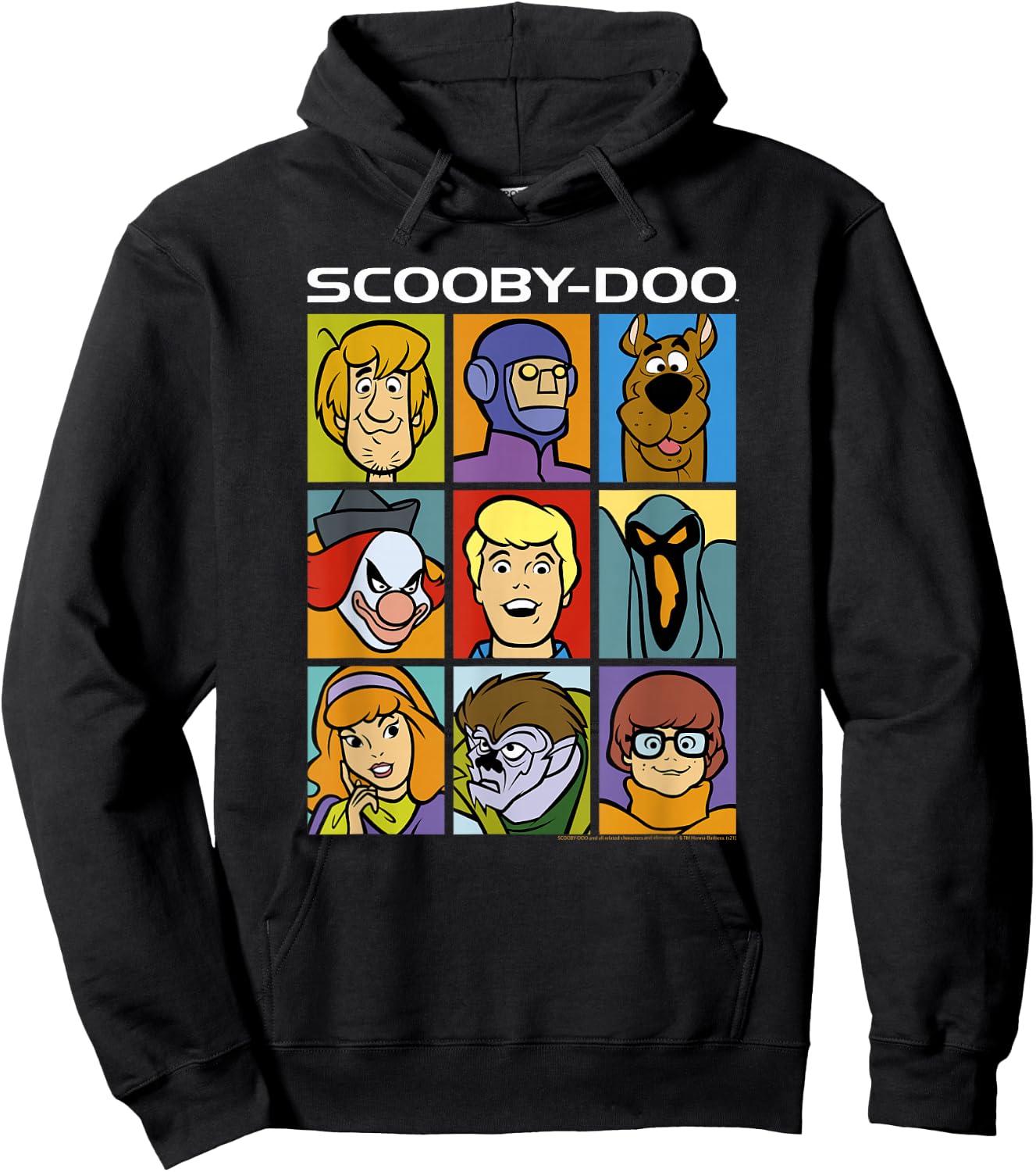 Scooby-Doo Characters & Villains Block Party Poster Hoodie - Hoodie | Black