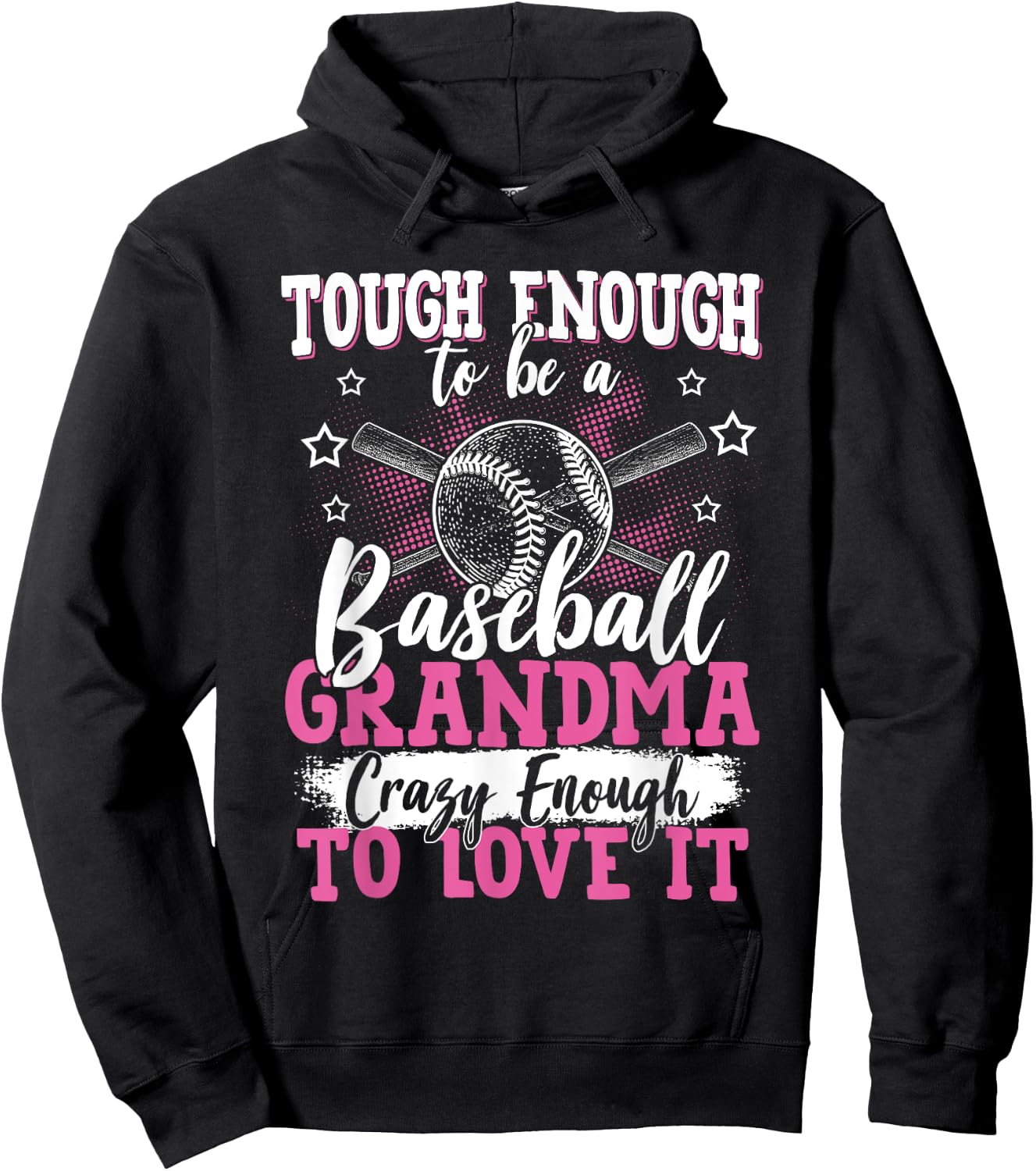 Baseball Player Grandma Grandmother Baseball Enthusiast Hoodie - Hoodie | Black