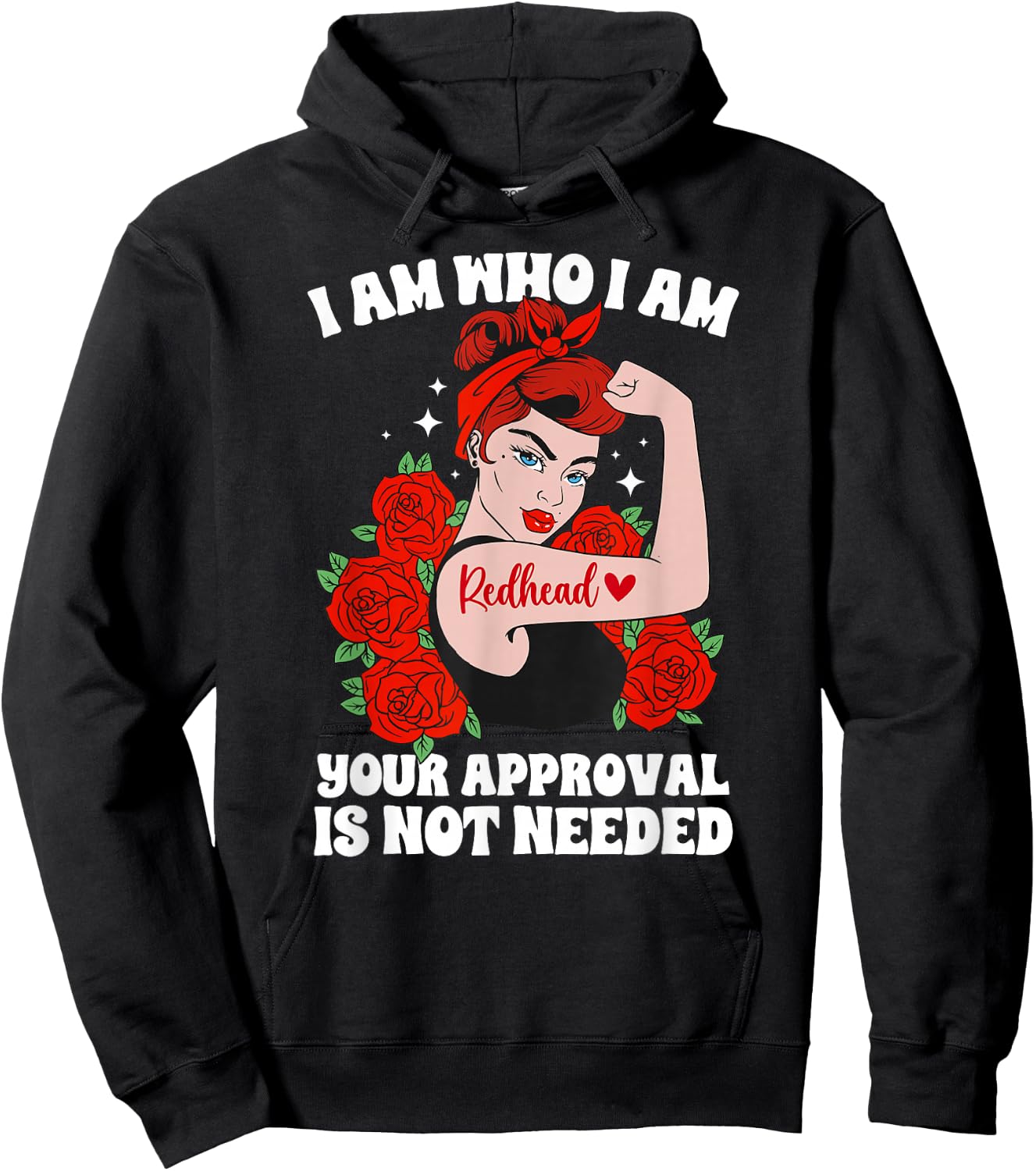 Redhead Proud Red Haired Ginger Red Hair Hoodie - Hoodie | Black