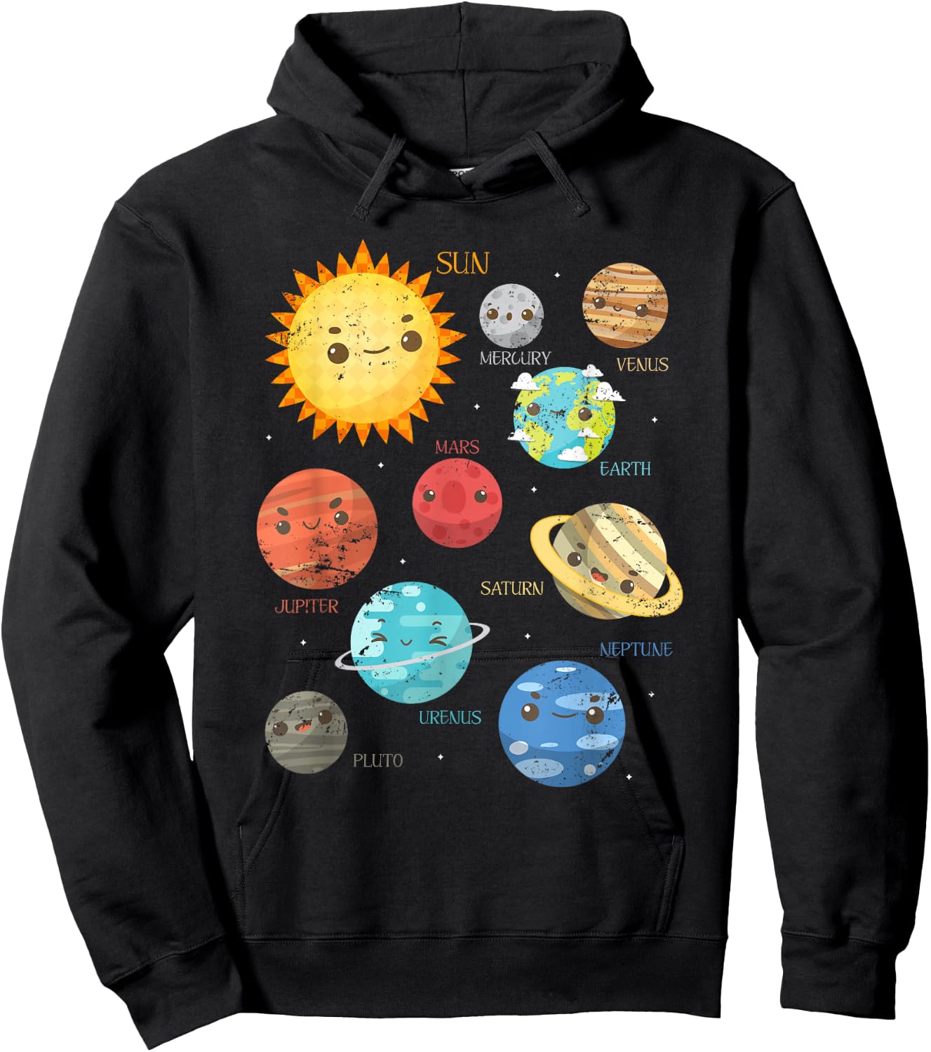 Planets Astrophysicist Toddlers Gift Telescope Astronomy Hoodie - Hoodie | Black
