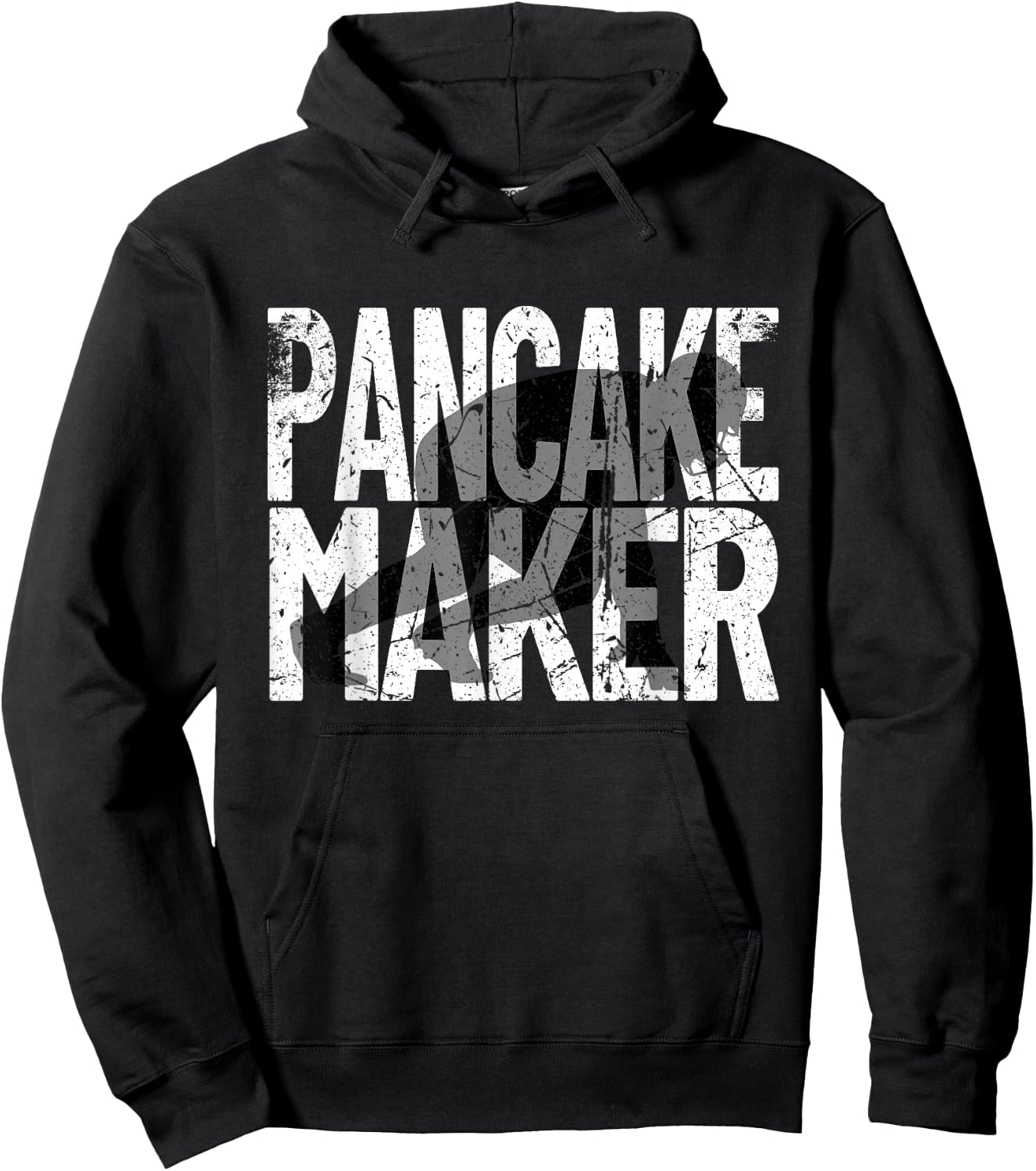 Vintage Football Player Meme Lineman Pancake Maker Hoodie - Hoodie | Black