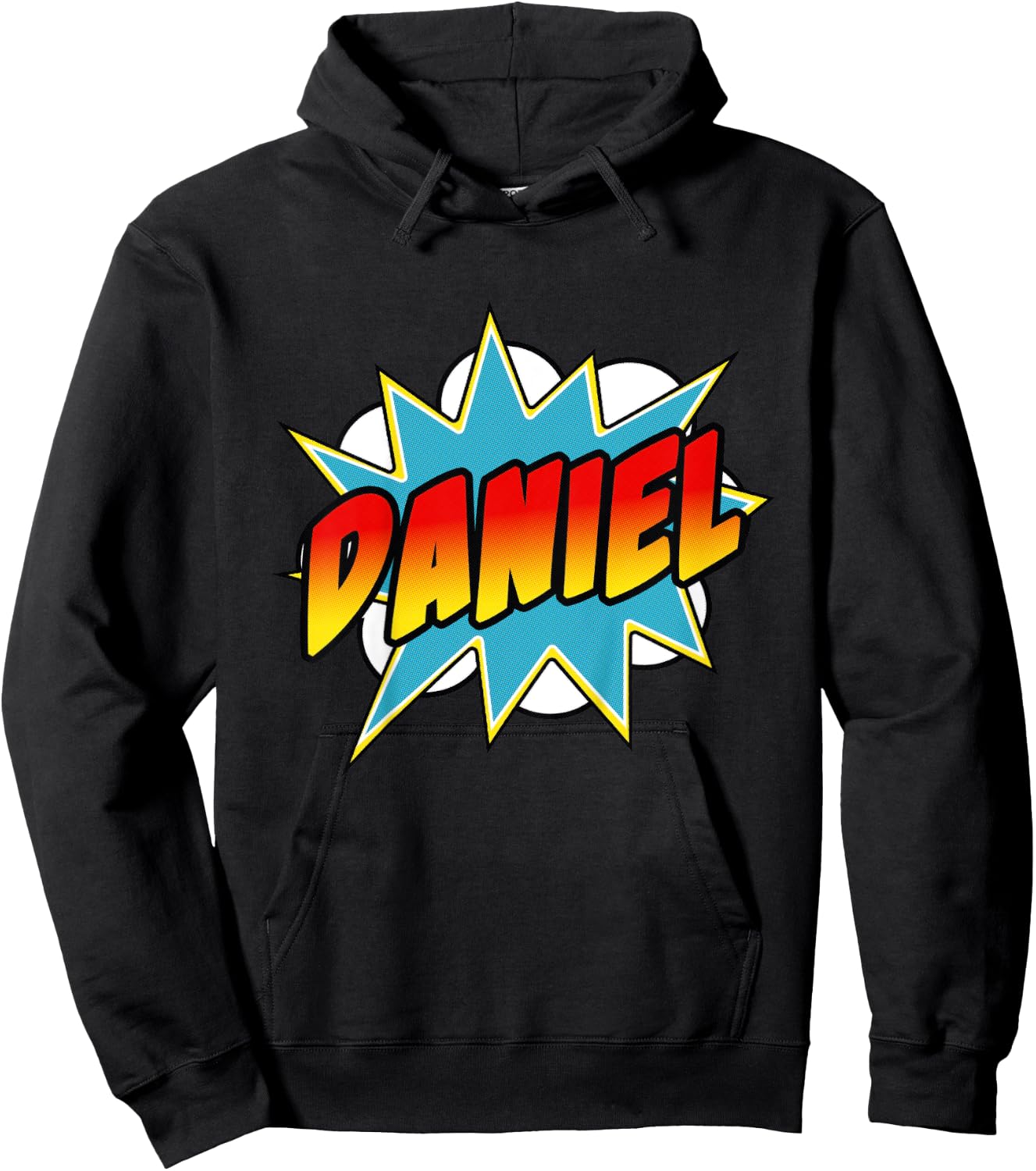 Kids Boys Daniel Comic Book Superhero Name Hoodie - Hoodie | Black