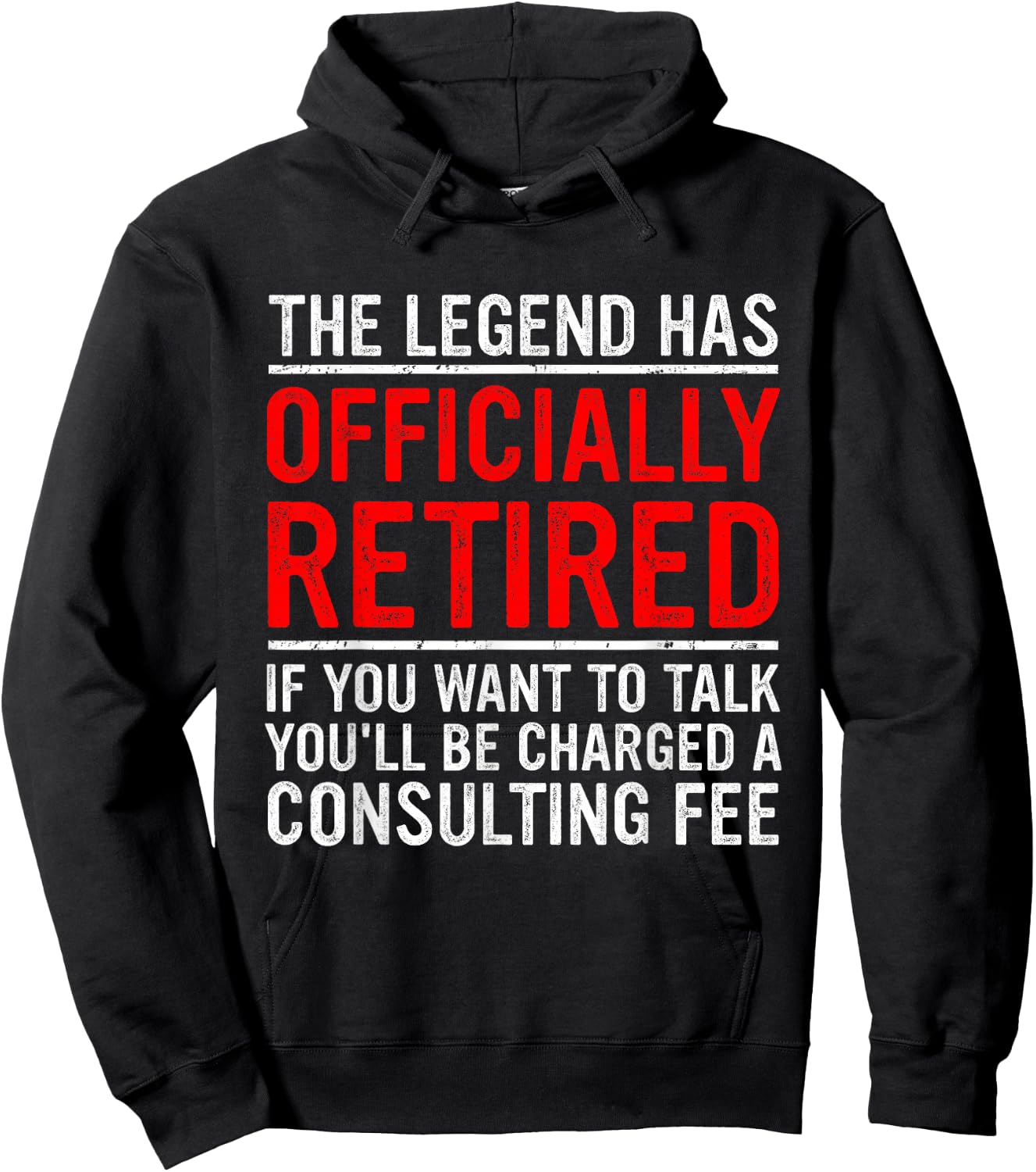 The Legend Has Officially Retired Father Funny Retirement Hoodie - Hoodie | Black