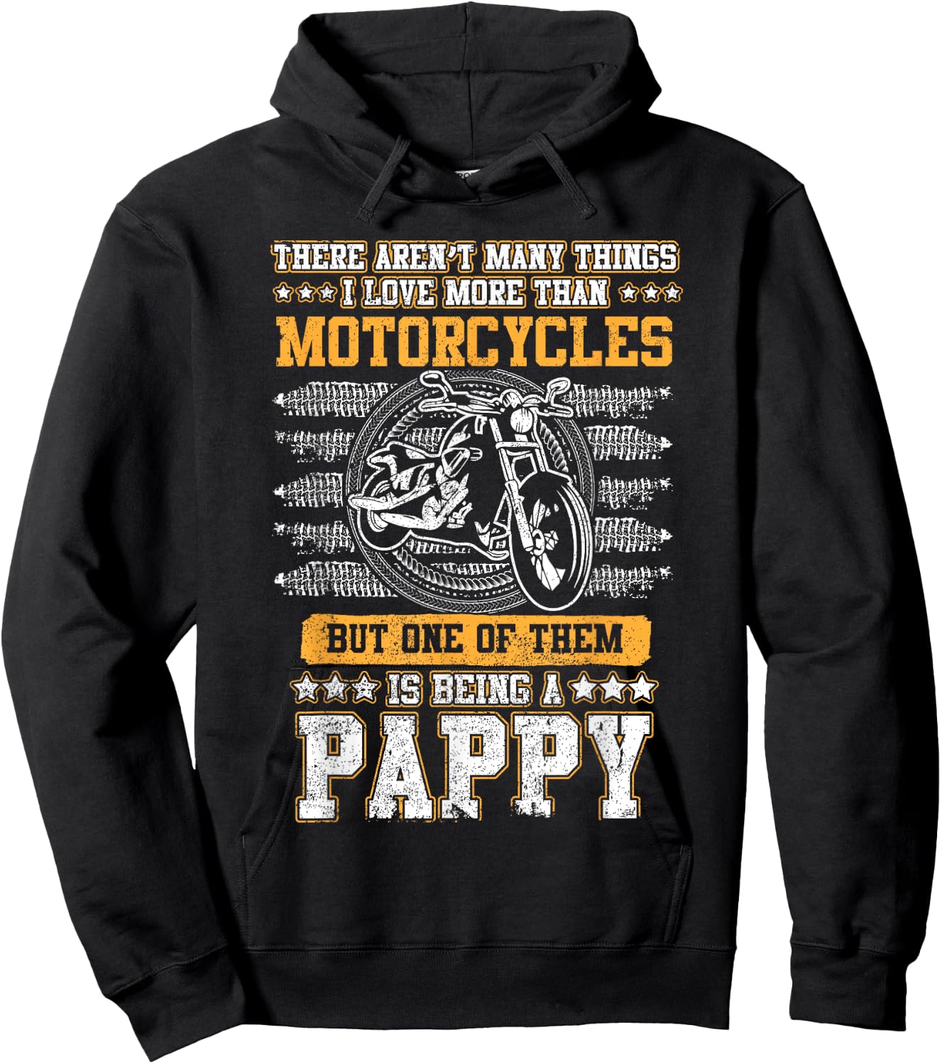 Motorcycle Shirt Being A Pappy Men Biker Christmas Gift Hoodie - Hoodie | Black