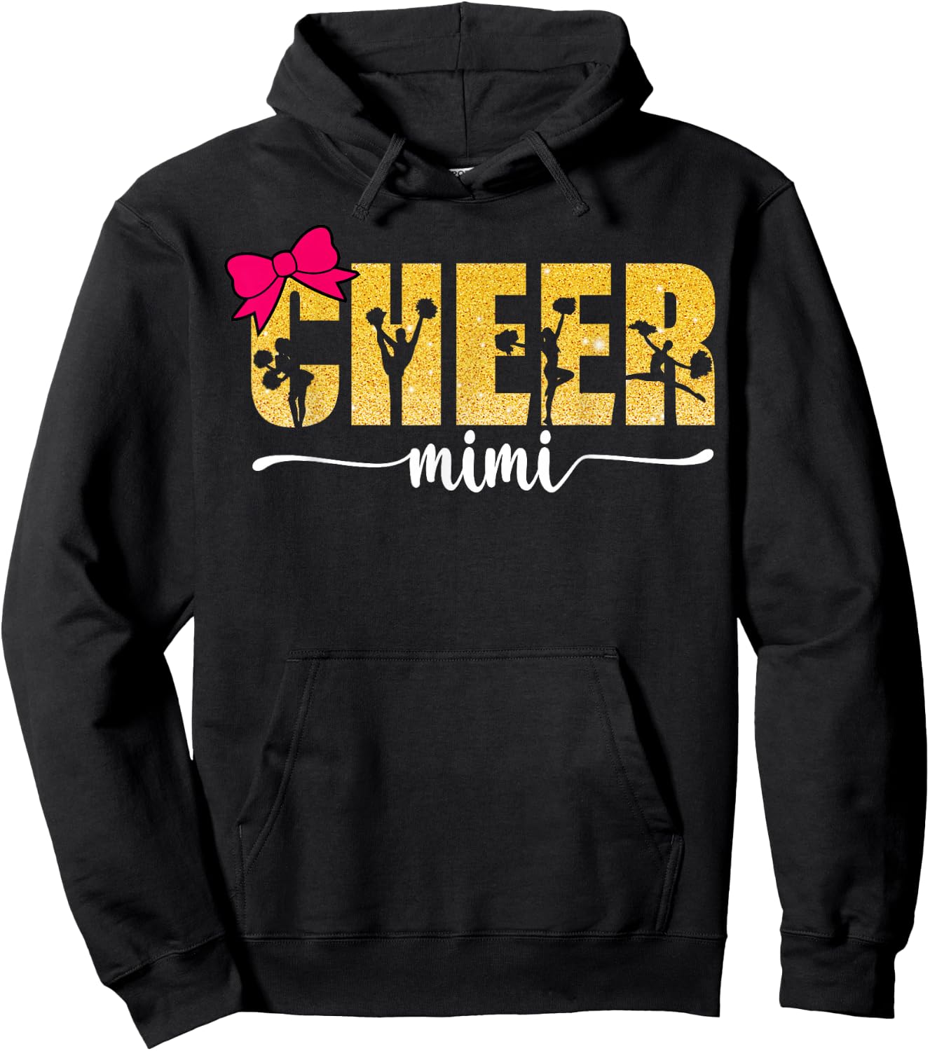 Cheerleader Cheerleading Cheer Mimi Hoodie - Hoodie | Black