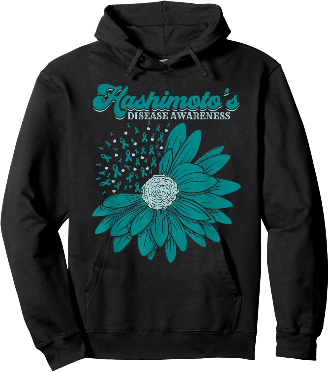 Hashimoto’s Disease A Thyroid Disorder Awareness For Warrior Hoodie - Hoodie | Black