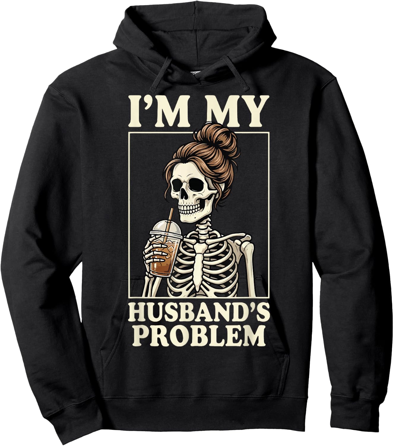 I'm My Husband's Problem Hoodie - Hoodie | Black