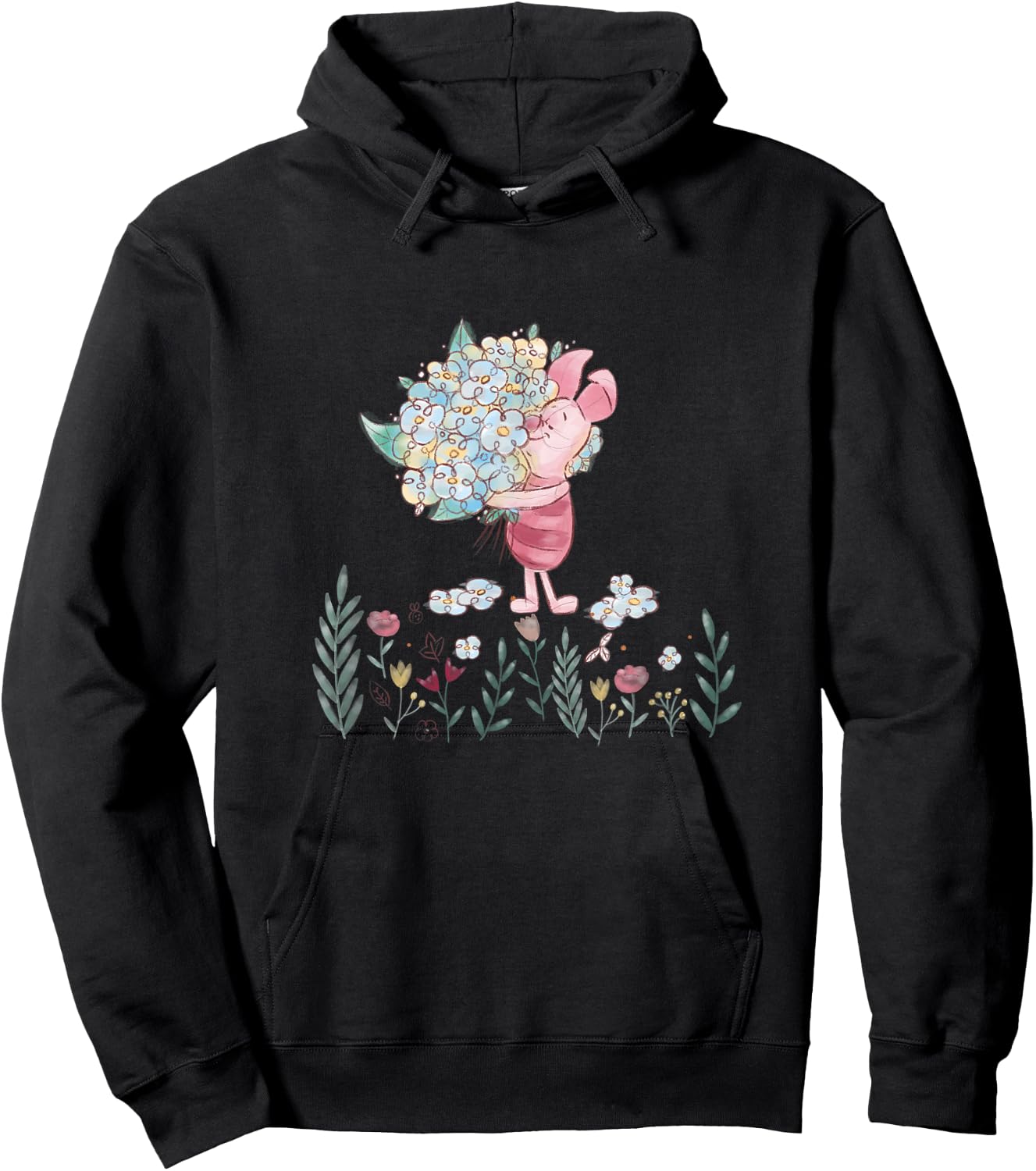 Disney - Piglet with Love Hoodie - Hoodie | Black