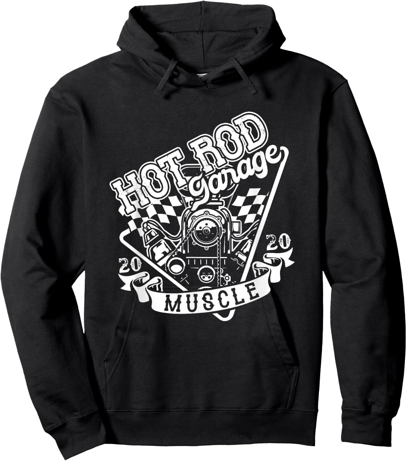 Hot Rod Garage American Old Car Classic Modified Hoodie - Hoodie | Black