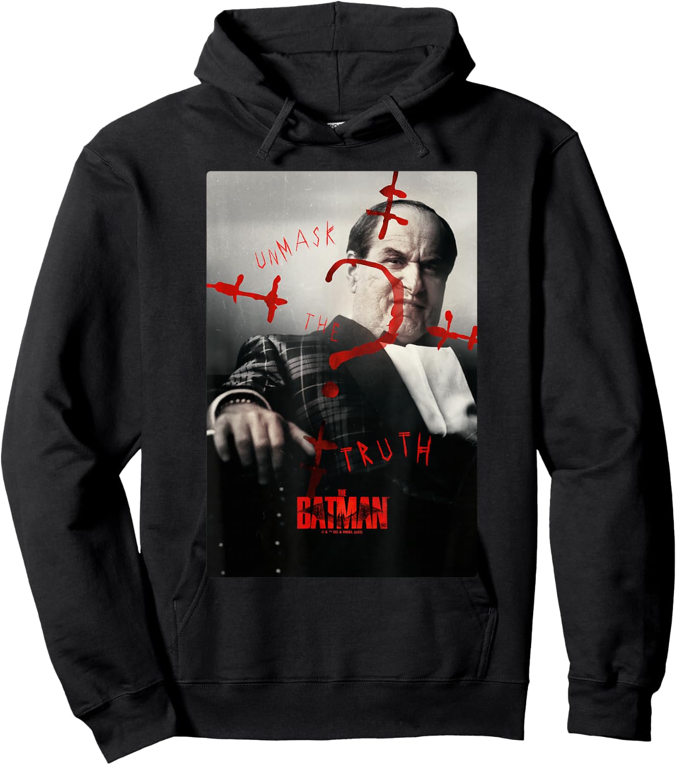 The Batman Penguin Question Mark Real Photo Poster Hoodie - Hoodie | Black