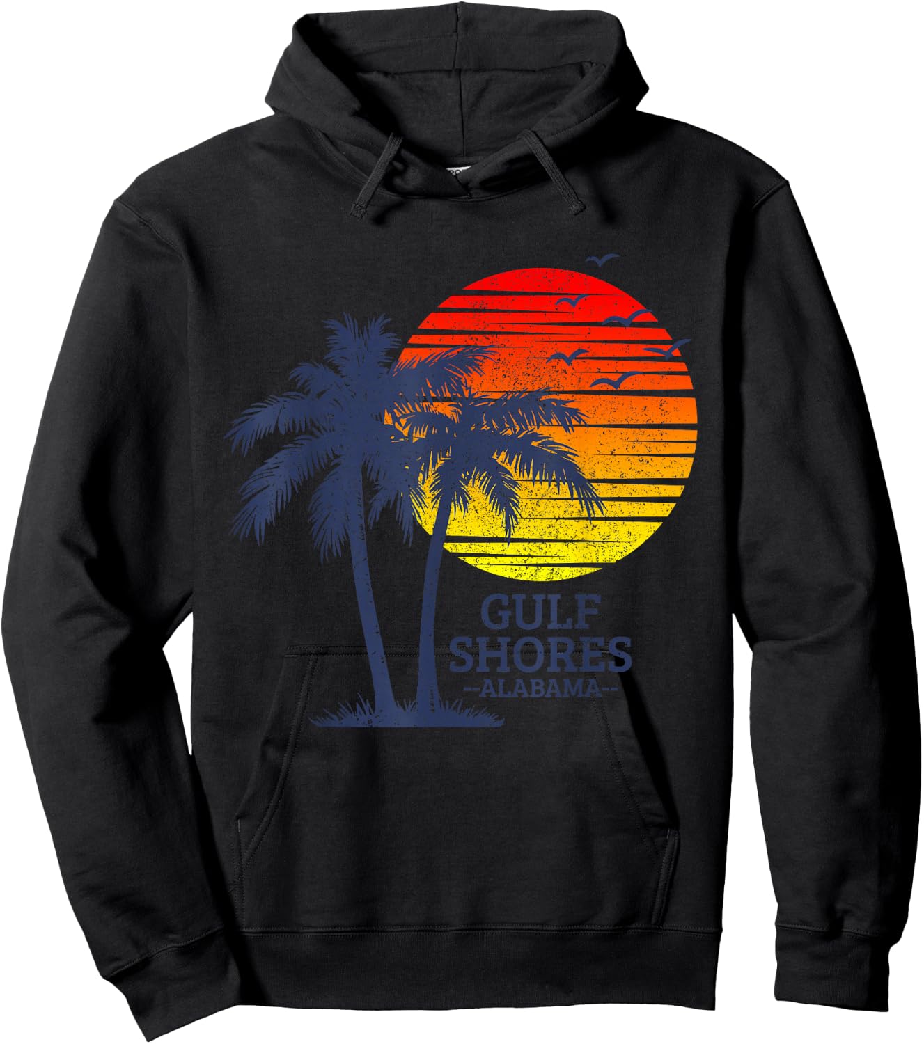 Gulf Shores Alabama Hoodie - Hoodie | Black