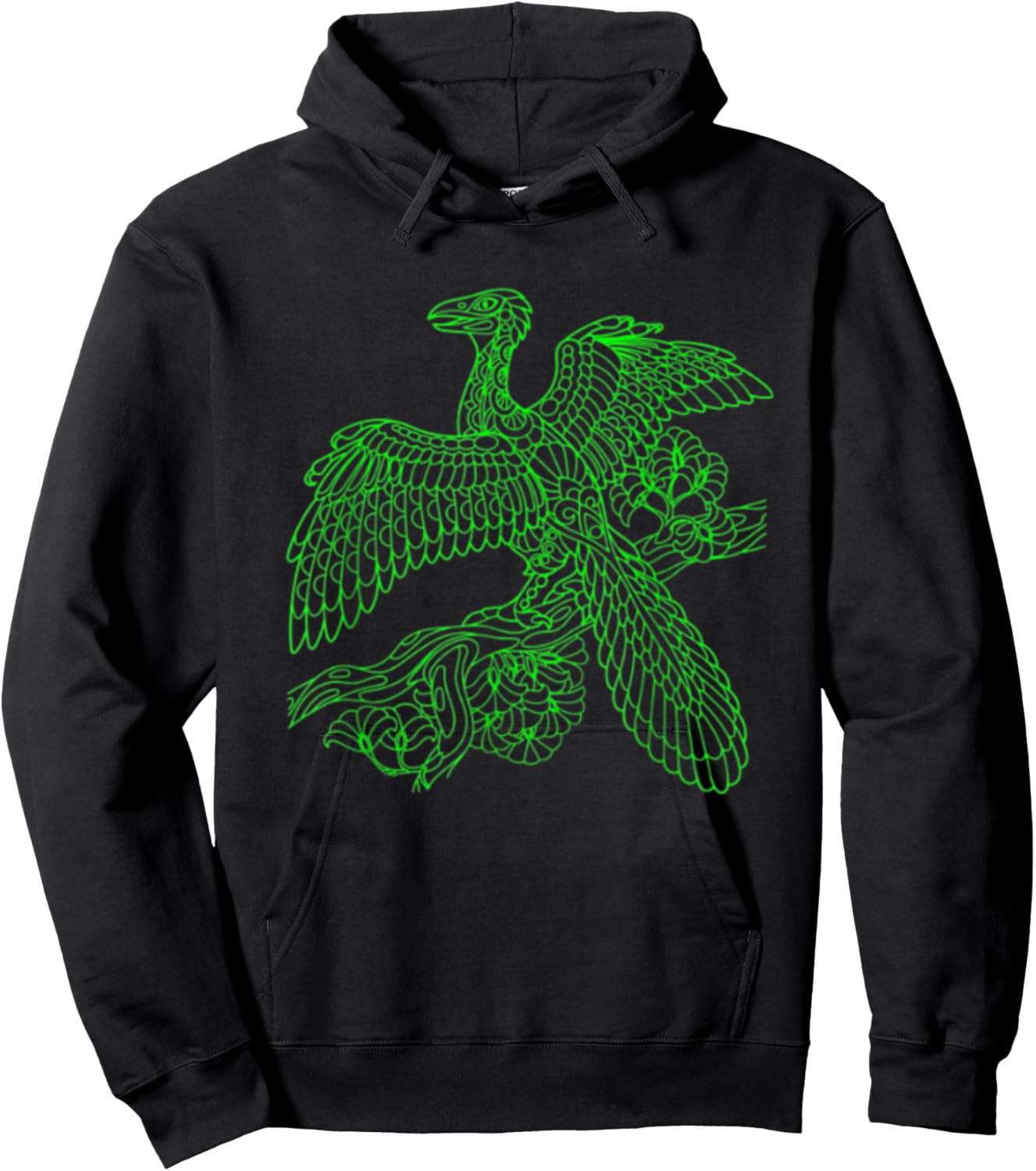 Archaeopteryx or Urvogel Flying Dinosaur Bird Hoodie - Hoodie | Black