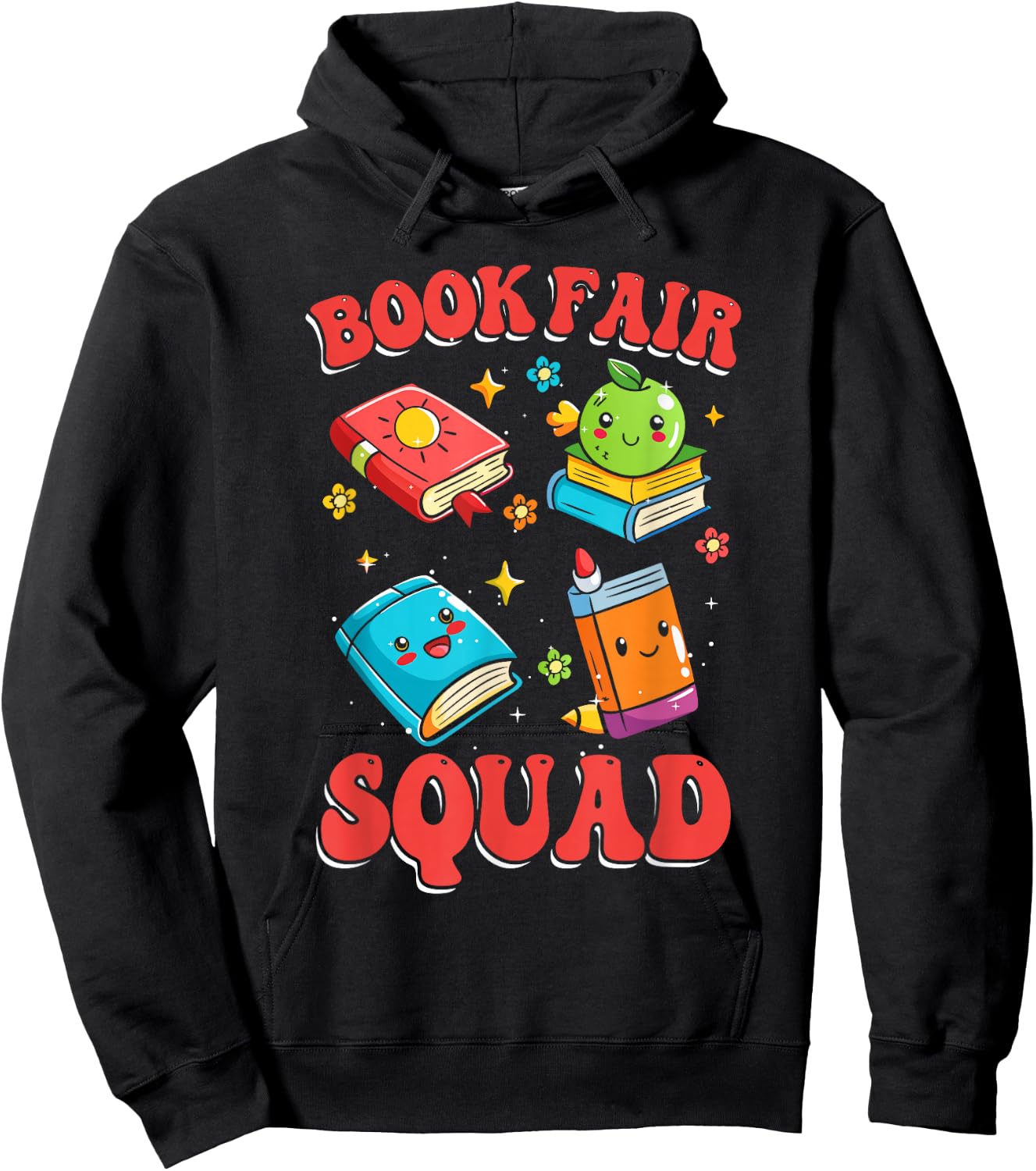 Book Fair Squad | Bookworm | Reading Lover Hoodie - Hoodie | Black