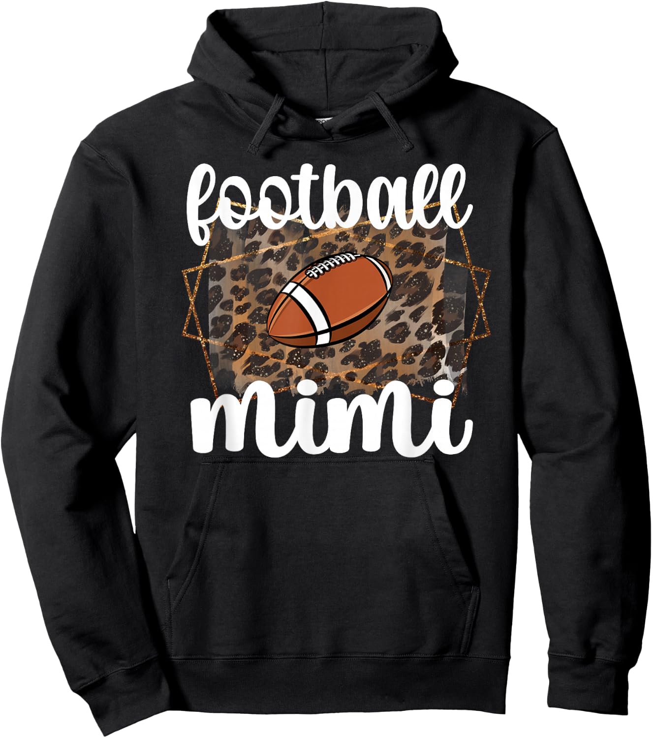 Football Mimi Proud Mimi Of A Football Player Grandma Hoodie - Hoodie | Black