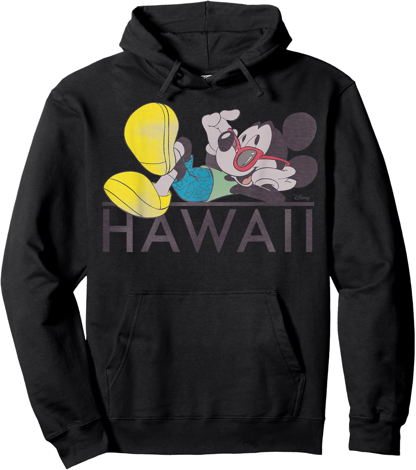 Disney - Cool Mickey Mouse Shades Hawaii Hoodie - Hoodie | Black