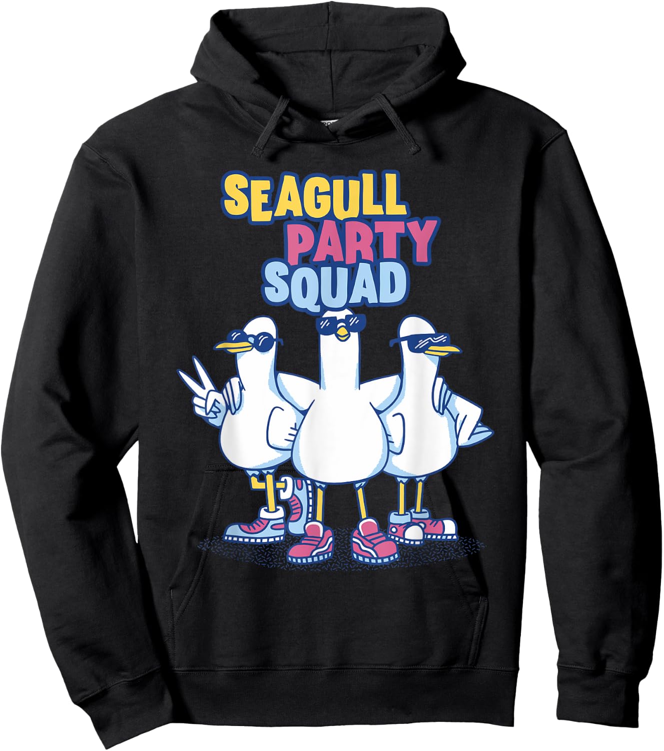 Seagull Party Squad Dancing Gull Squad Team Seagull Lover Hoodie - Hoodie | Black